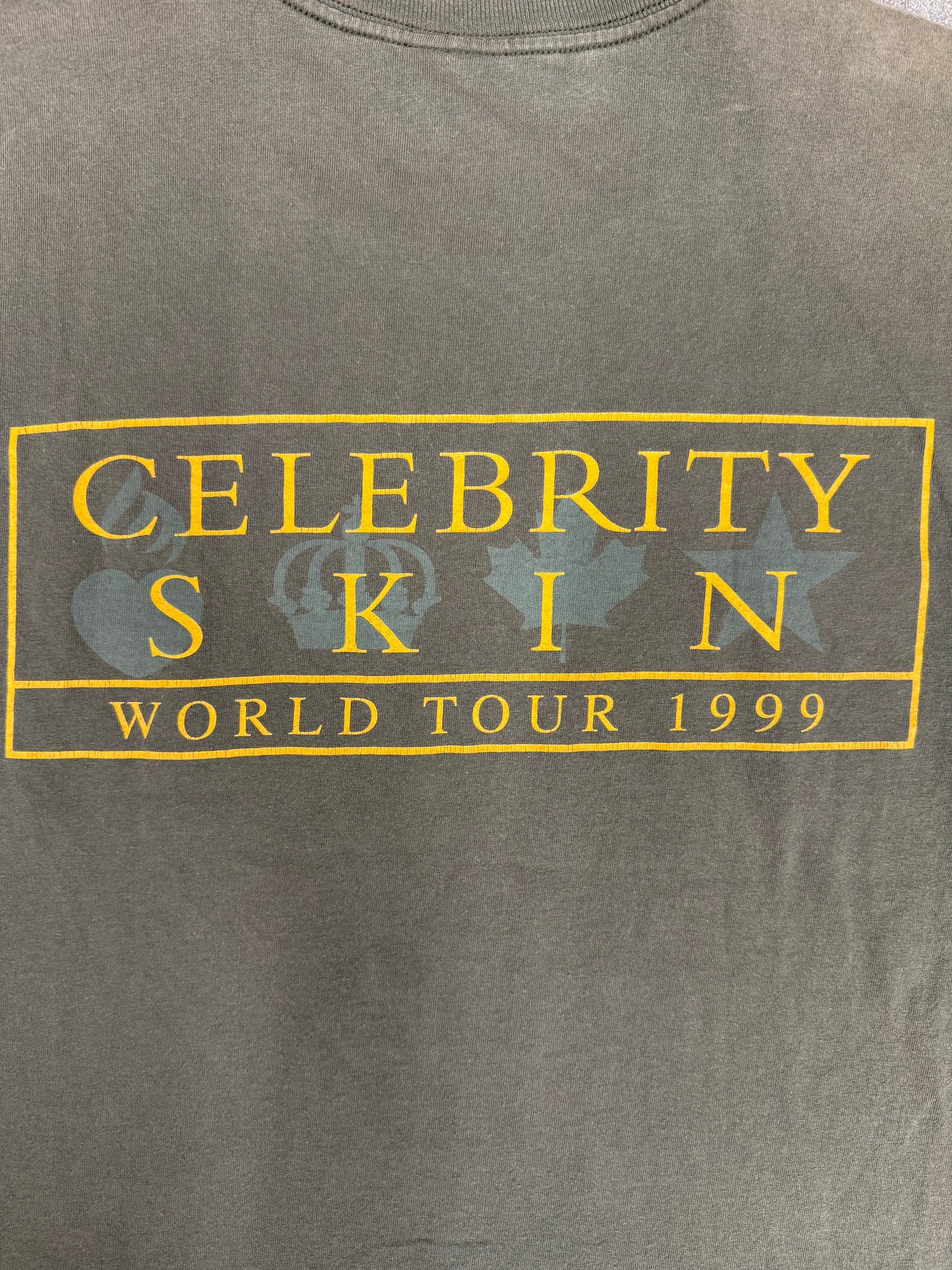 1999 HOLE CELEBRITY SKIN WORLD TOUR TEE (GIANT TAG)