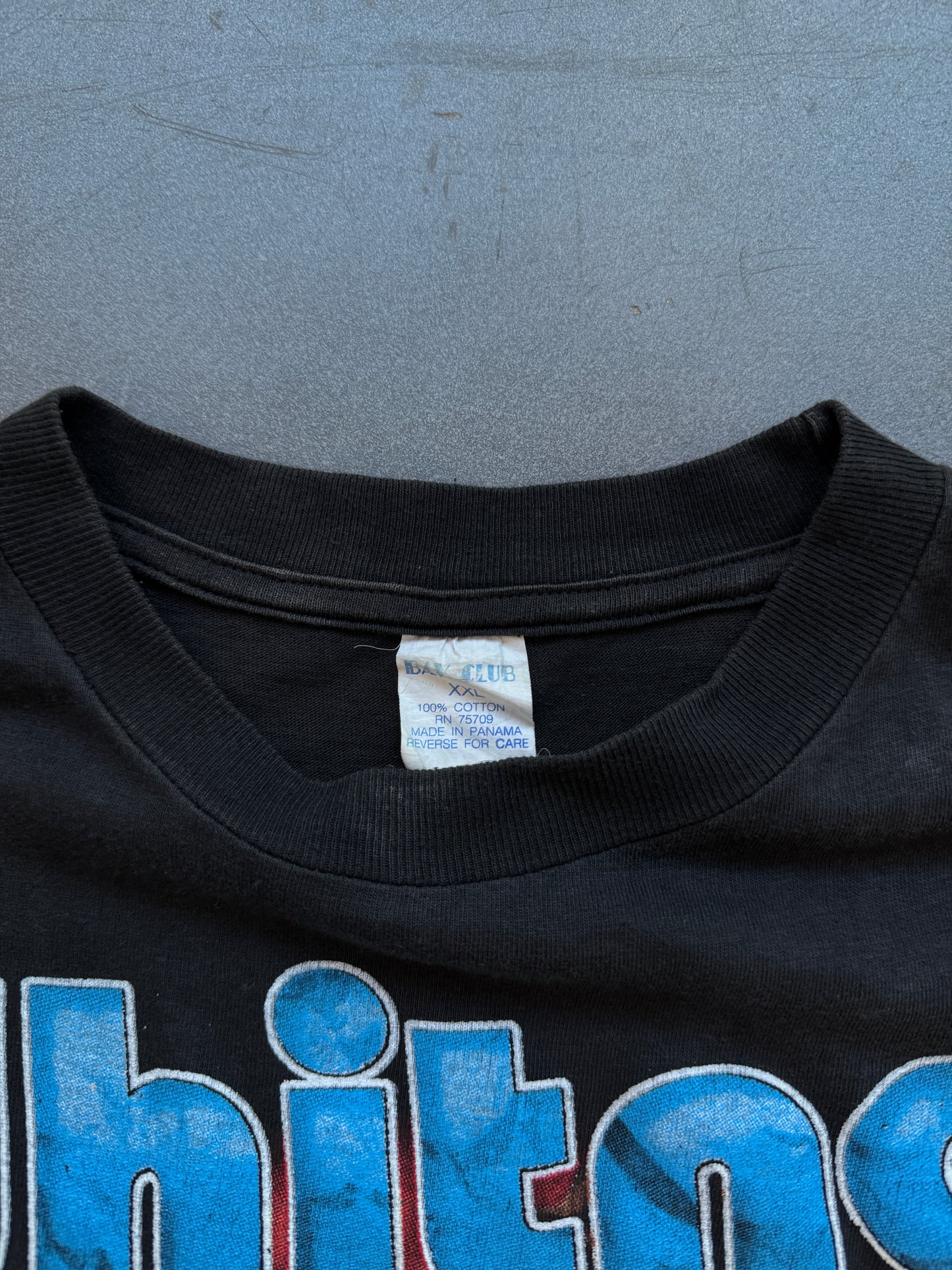 90'S VINTAGE WHITNEY HOUSTON BOOTLEG RAP STYLE TEE (BAY CLUB TAG)