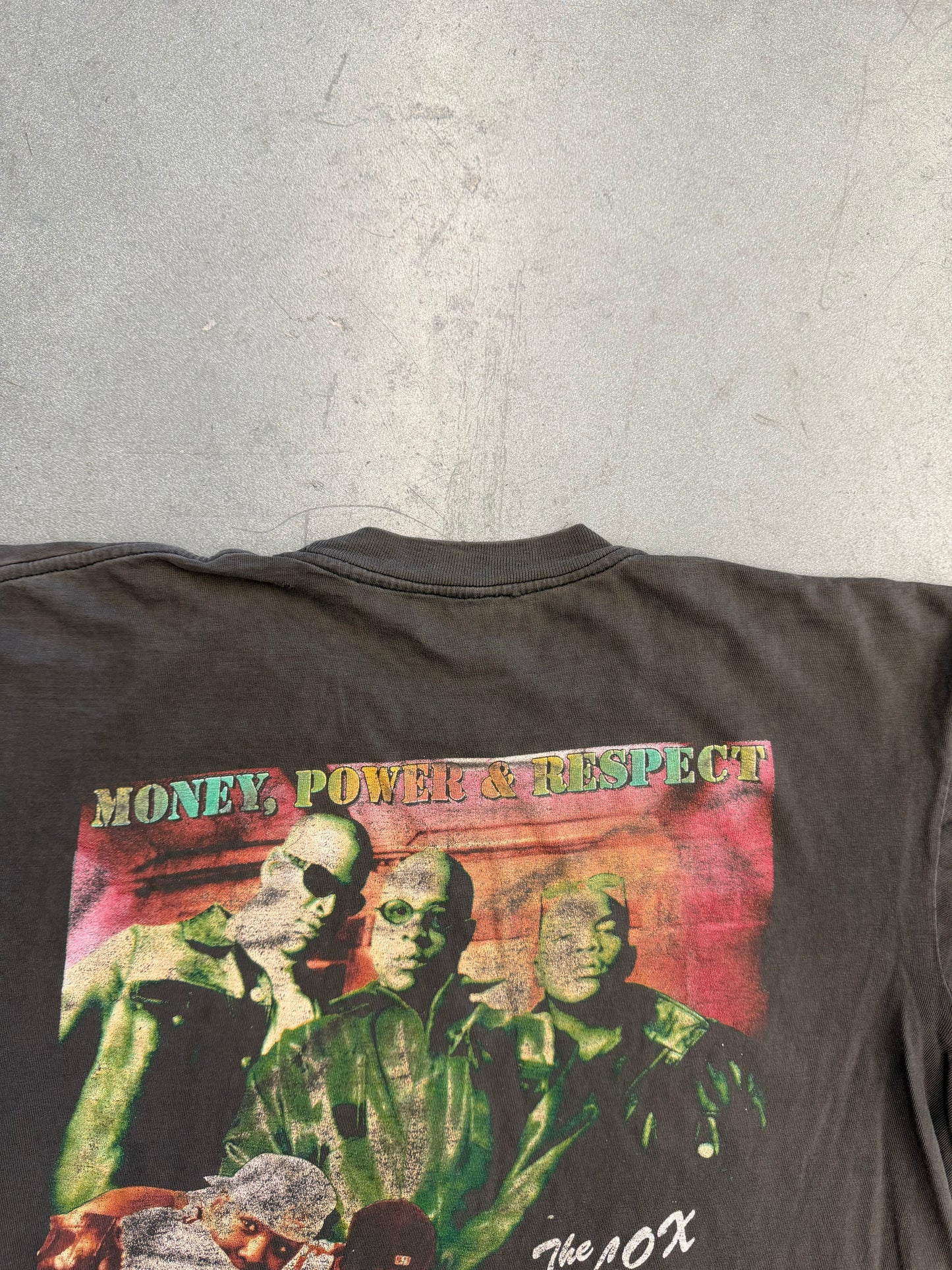 90S THE LOX "MONEY, POWER & RESPECT" BOOTLEG RAP TEE (PULLED TAG)