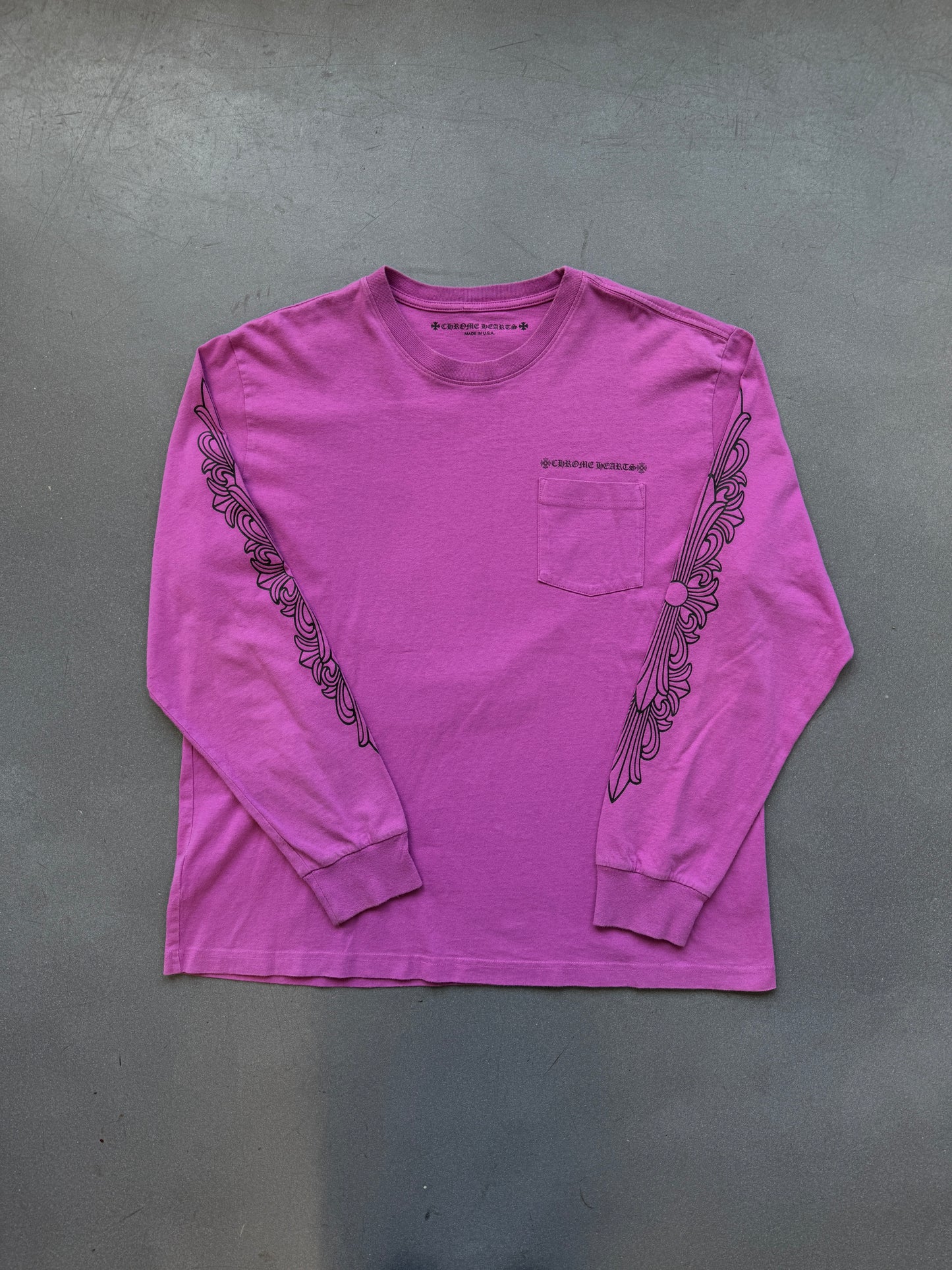 CHROME HEARTS MATTY BOY LONGSLEEVE TEE - PURPLE