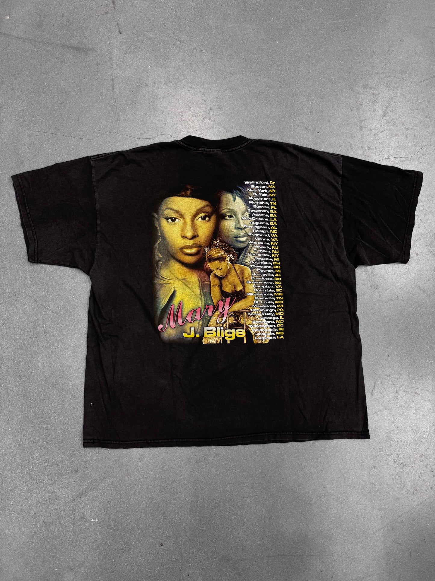 MARY J. BLIGE BOOTLEG RAP TOUR TEE (GILDAN TAG)