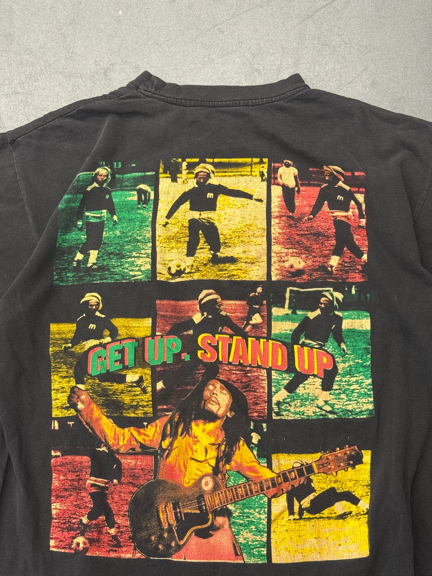 90S BOB MARLEY 50TH ANNIVERSARY RAP TEE (FADED TAG)
