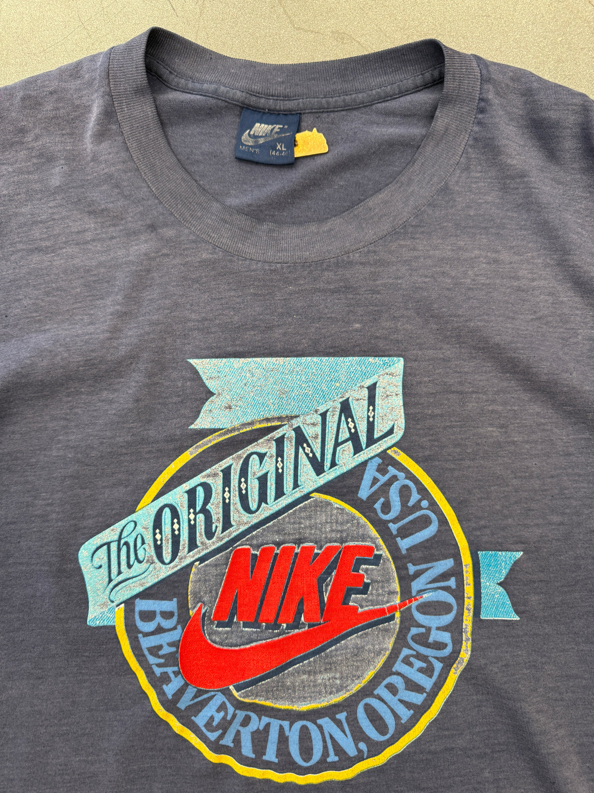 80'S THE ORIGINAL NIKE BEAVERTON OREGON USA TEE (NIKE BLUE TAG)