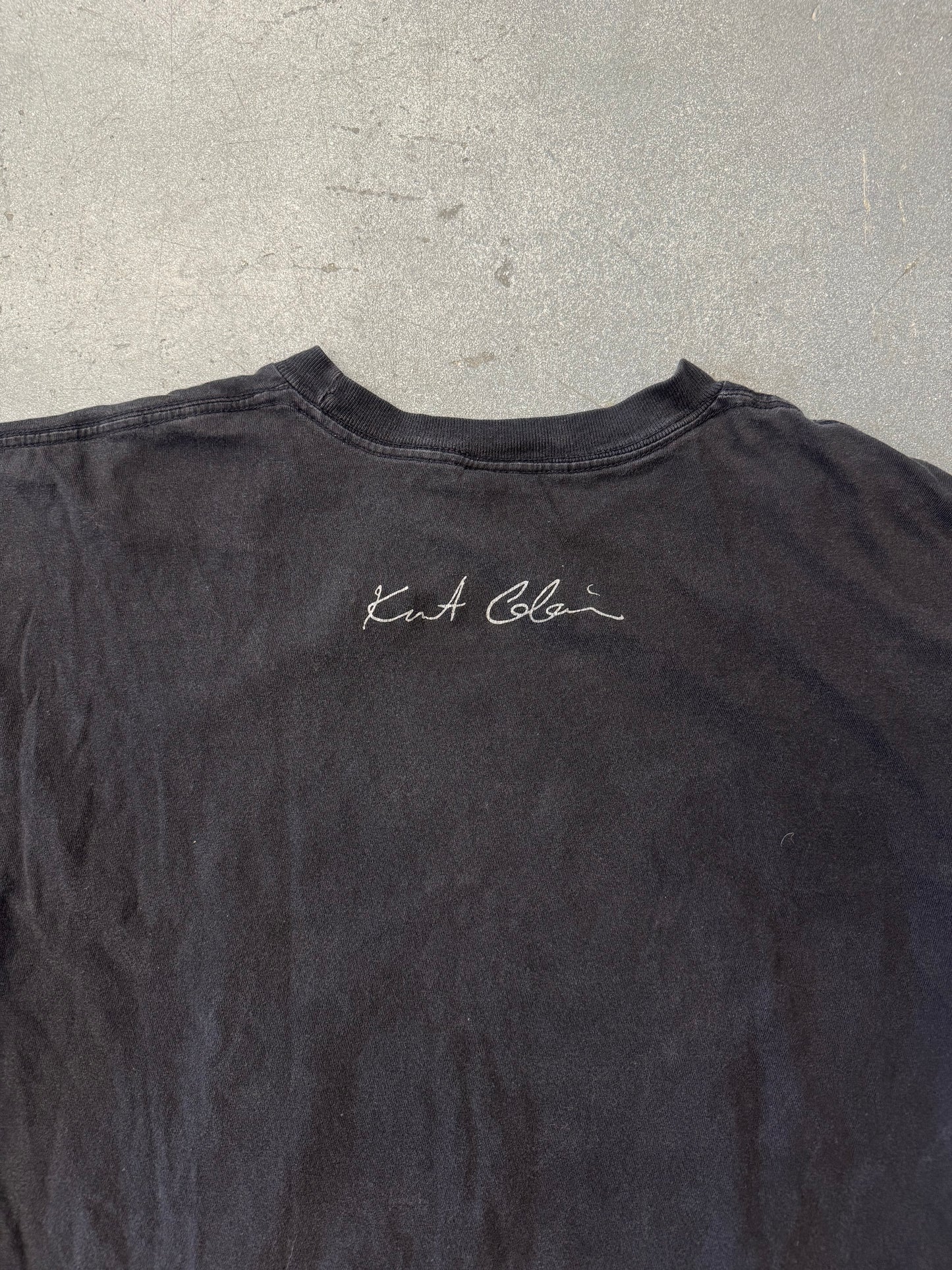 1998 KURT COBAIN BIG FACE SMILELY TEE (GIANT TAG)