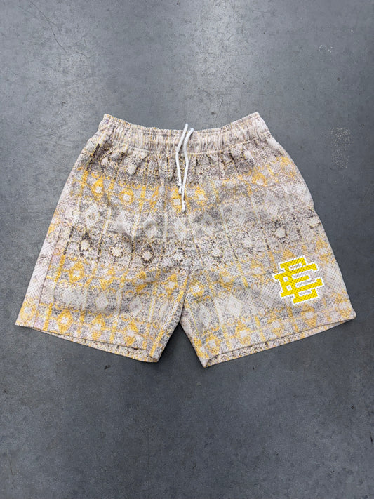 SS20 ERIC EMANUEL EE BASIC RUG SHORT - GRAY/YELLOW