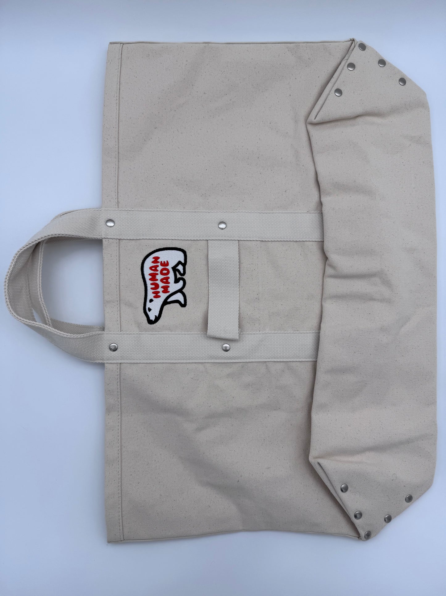 HUMAN MADE POLAR BEAR AND HEART LARGE TOTE BAG