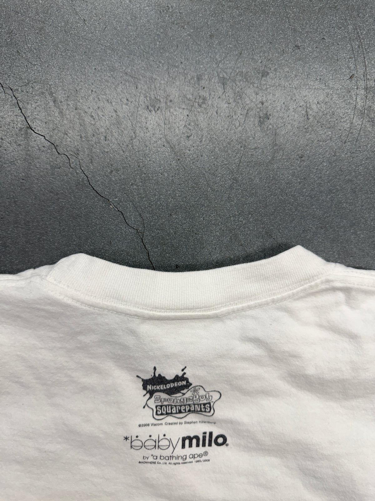 2008 BAPE A BATHING APE SPONGEBOB PATRICK BABY MILO TEE