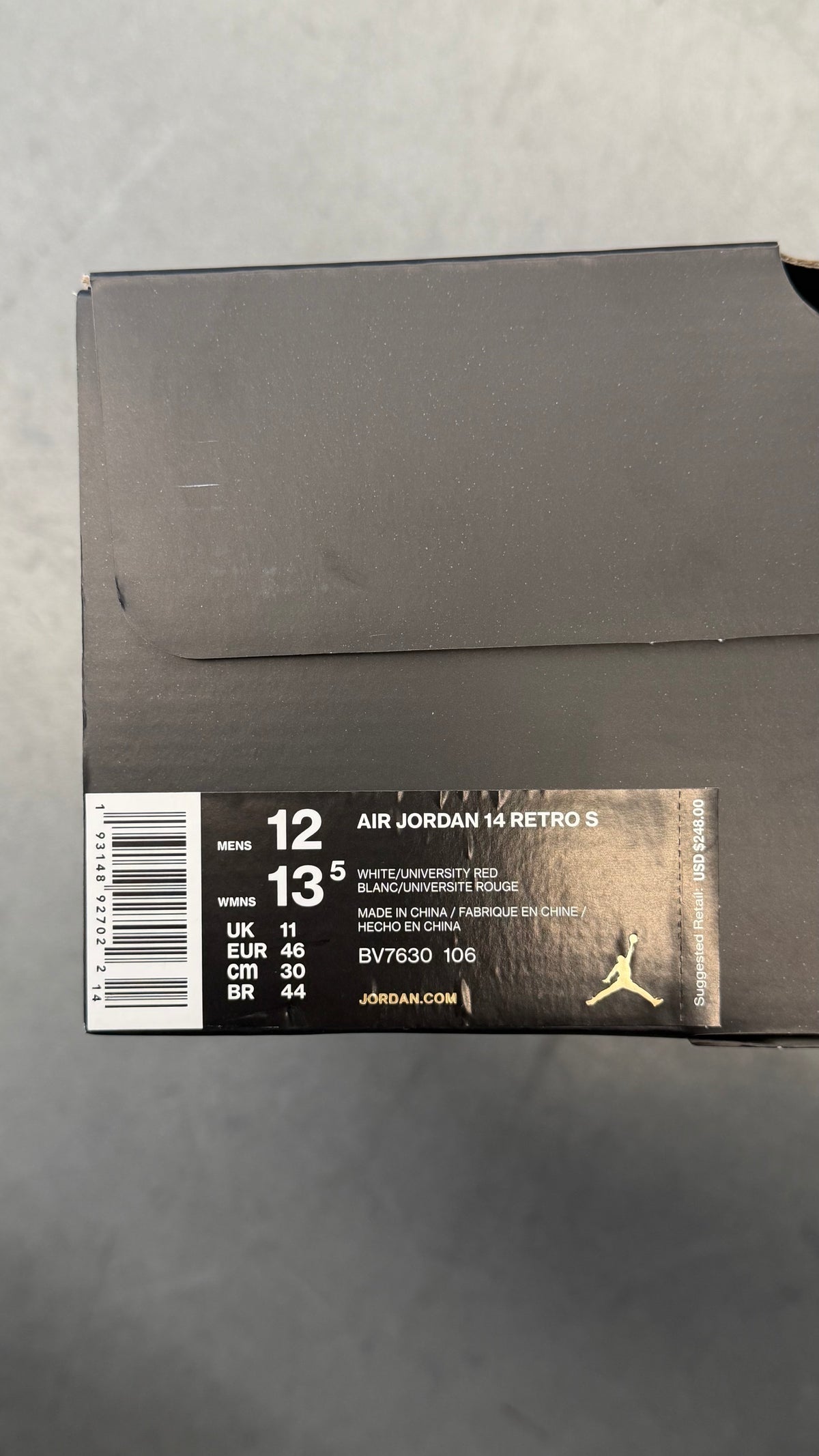 SS19 SUPREME JORDAN 14 RETRO - WHITE
