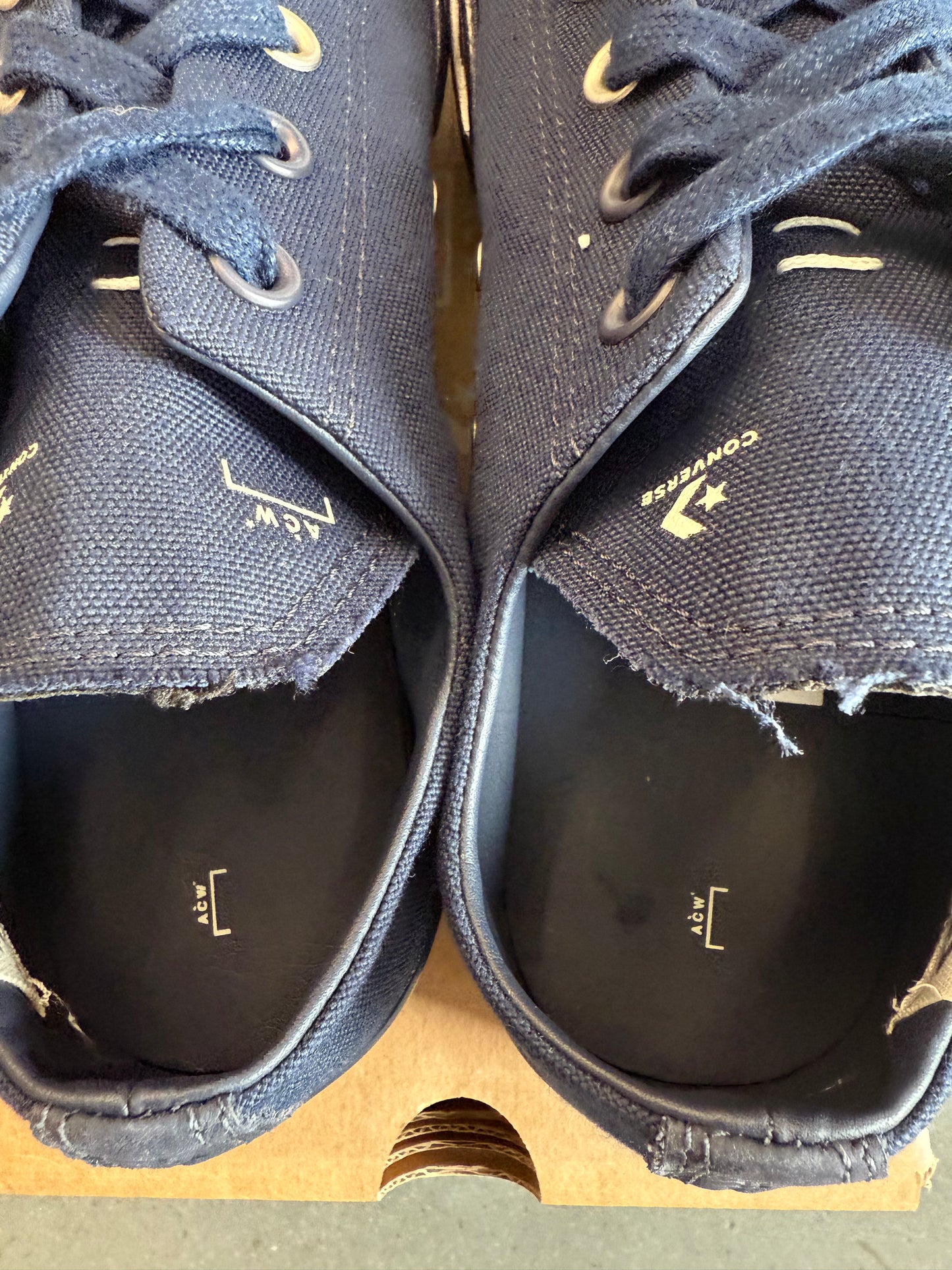 2023 SIZE 8 CONVERSE CHUCK TAYLOR ALL STAR 70 OX A-COLD-WALL NAVY (WITH BOX)