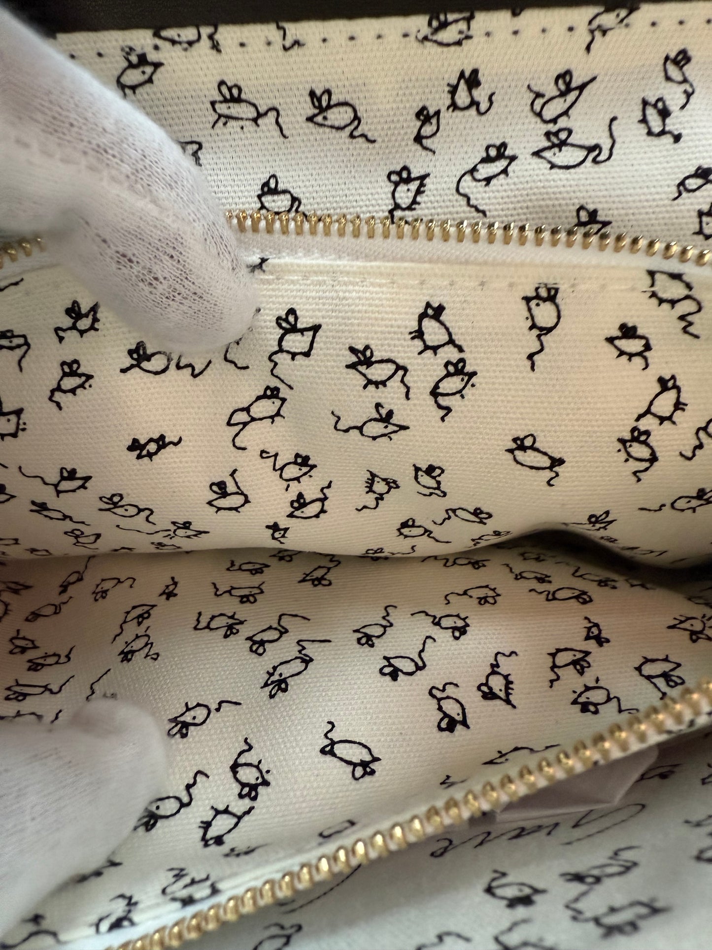 LOUIS VUITTON X GRACE CODDINGTON CATOGRAM POUCHETTE CHAIN CLUTCH BAG (PRE-OWNED WITH DUSTBAG) (TANIA)