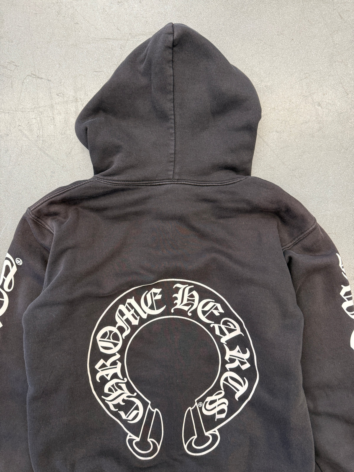 CHROME HEARTS THERMAL LINED HORSESHOE ZIP UP HOODIE