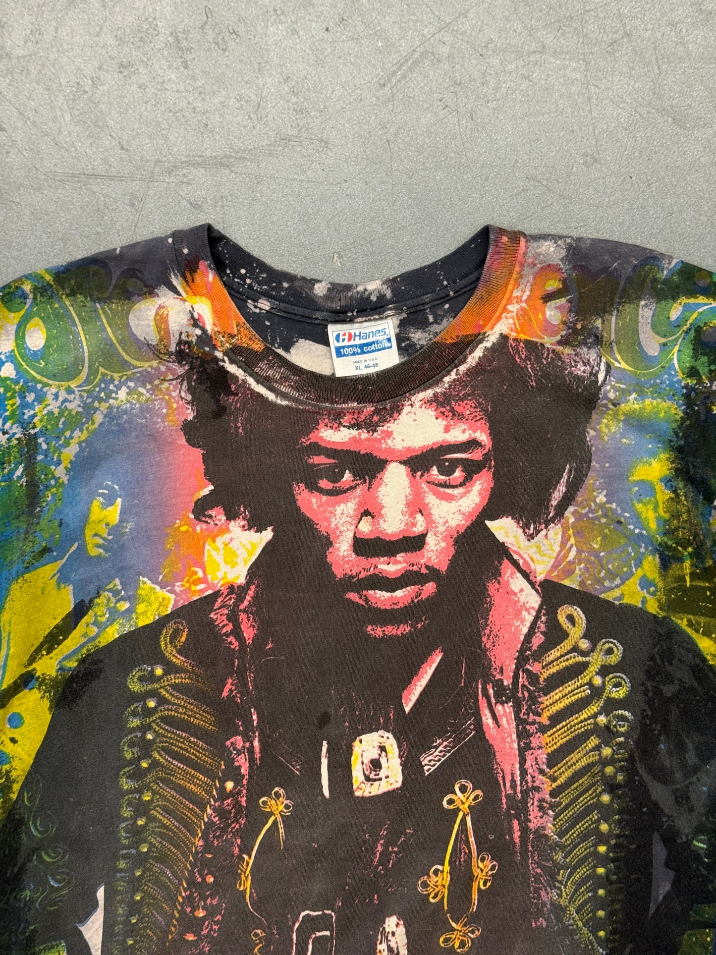 90S MOSQUITO HEAD JIMI HENDRIX AOP TEE (HANES TAG)