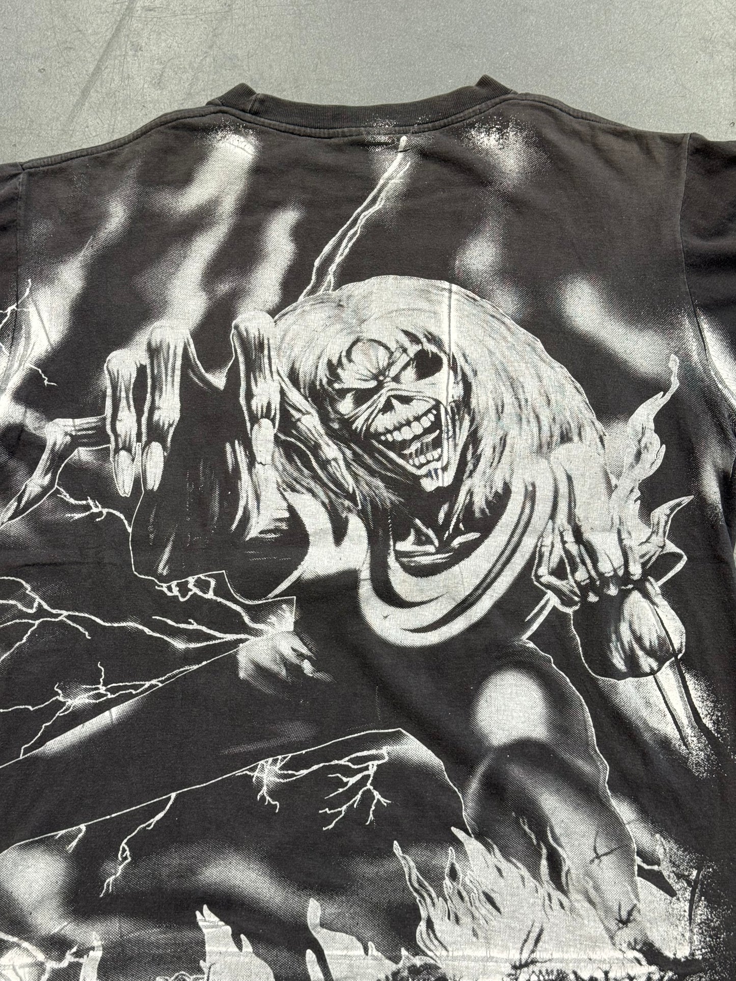 1992 IRON MAIDEN NUMBER OF THE BEAST EURO BOOTLEG AOP TEE (CCI TAG)
