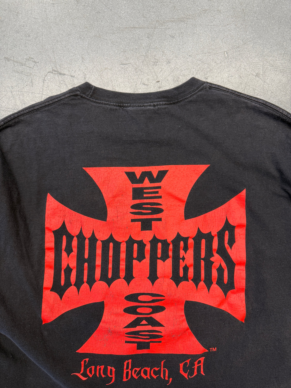 Y2K WEST COAST CHOPPERS LONG BEACH, CA CFL LS TEE (JESSE WHO CUT TAG)