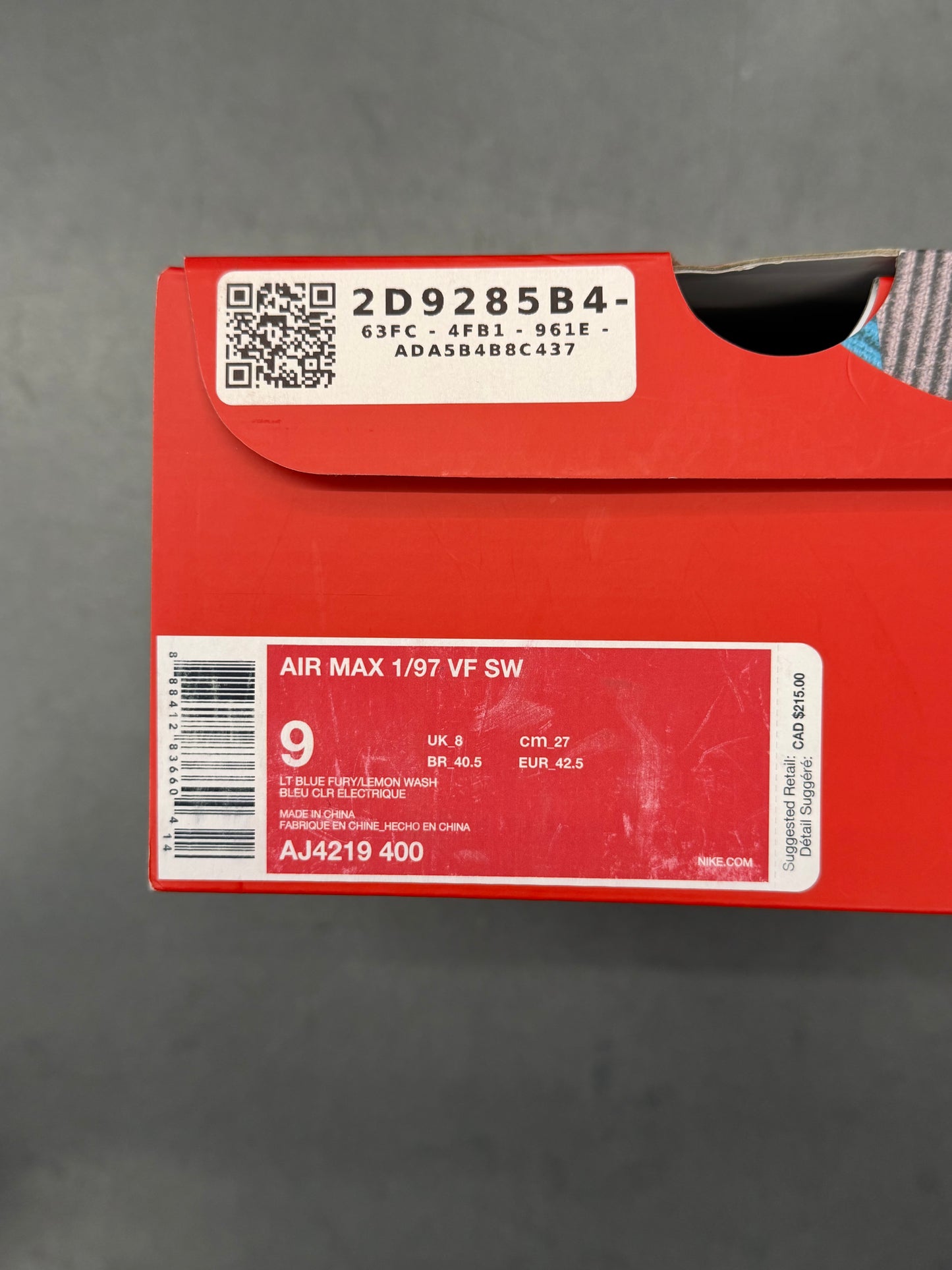 2018 NIKE AIR MAX 1/97 SEAN WOTHERSPOON (EXTRA LACE SET ONLY)