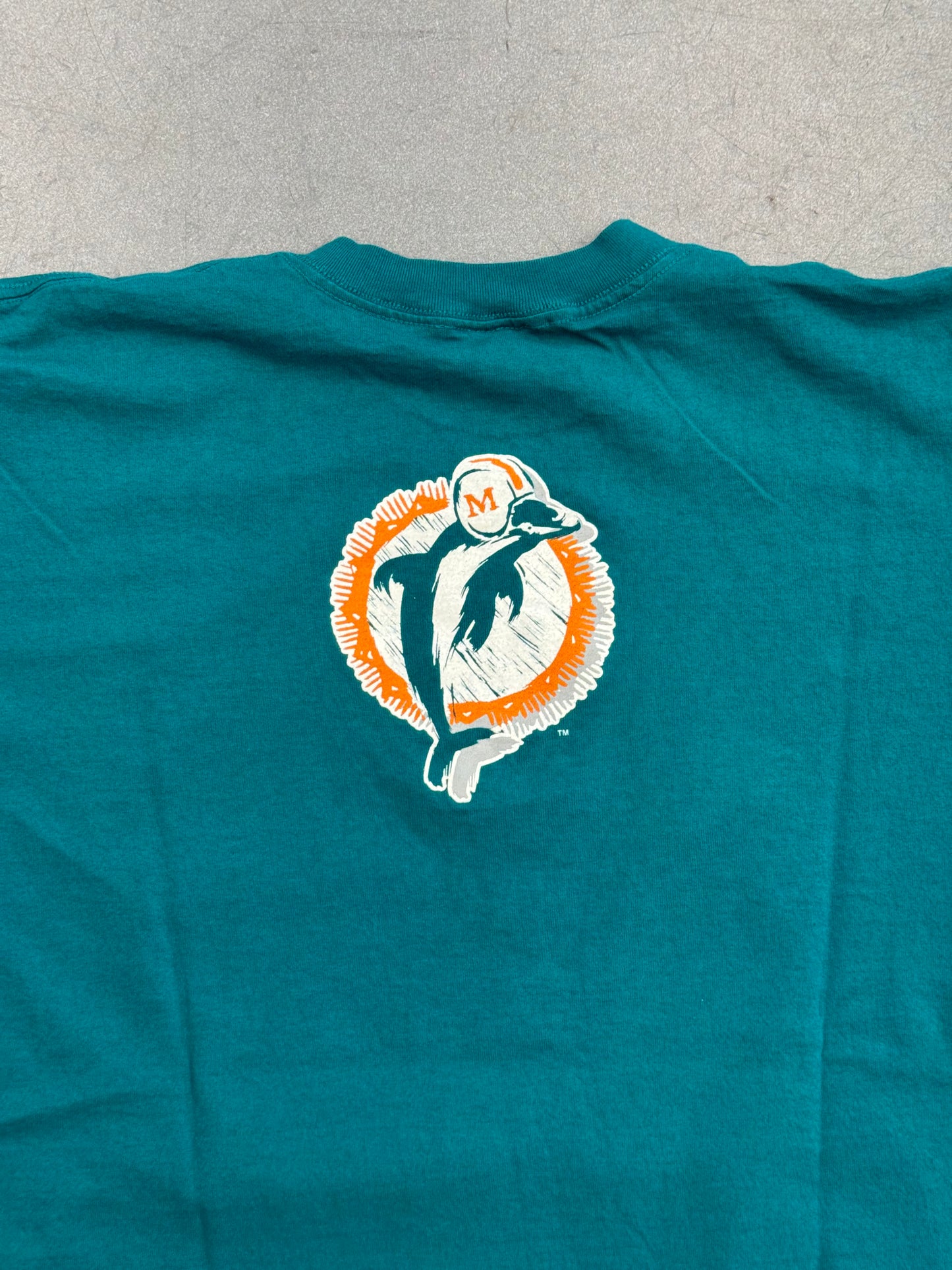 1993 APEX ONE MIAMI DOLPHINS BIG LOGO TEE