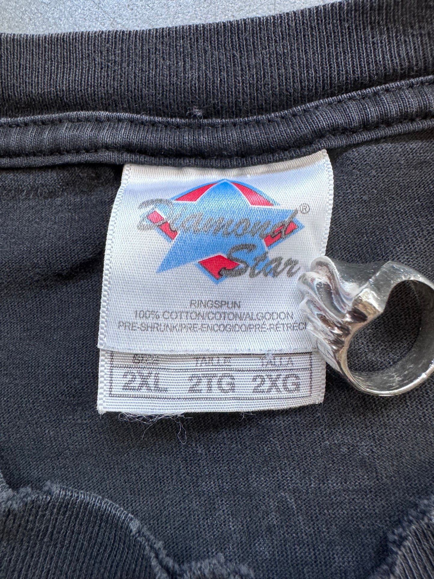 2002 WWE JEFF HARDY GLOW IN THE DARK XPAND YOUR IMAGI-NATION TEE (DIAMOND STAR TAG)