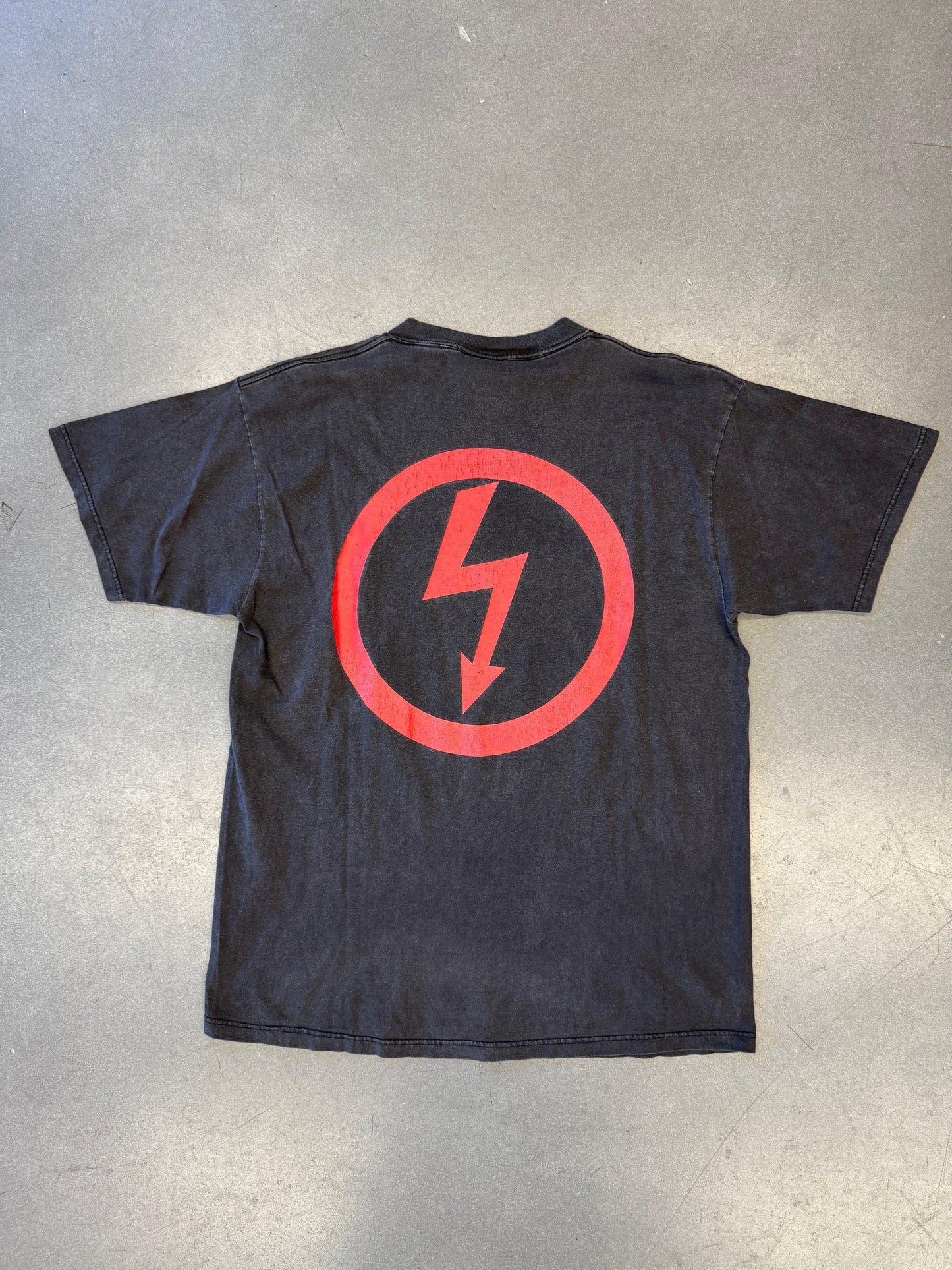 1997 MARILYN MANSON ANTICHRIST SUPERHERO SKULL FADED TEE (TULTEX TAG)