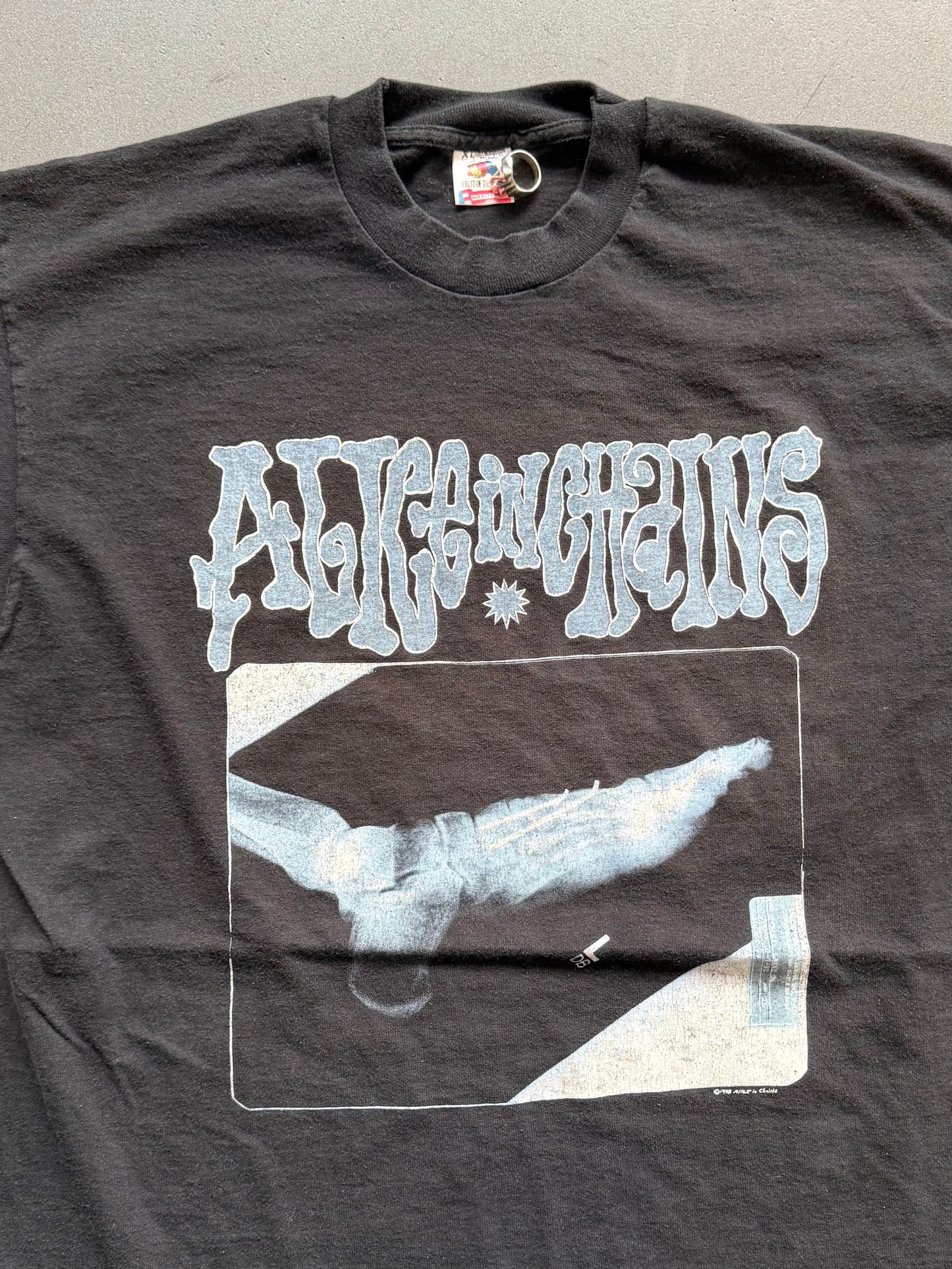 1992 ALICE IN CHAINS BROKEN FOOT X-RAY TEE (FOTL TAG)