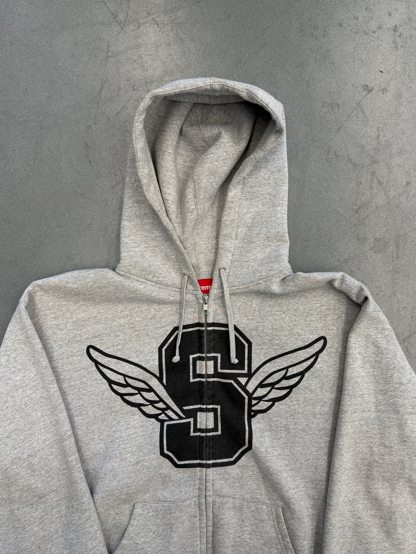 SS25 SUPREME WINGS ZIP-UP HOODED SWEATSHIRT