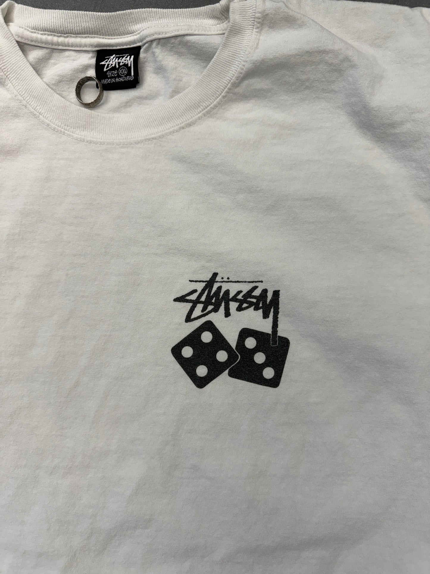 STUSSY DICE MULLET TEE (DOUBLE TAG MADE IN HONDURAS)