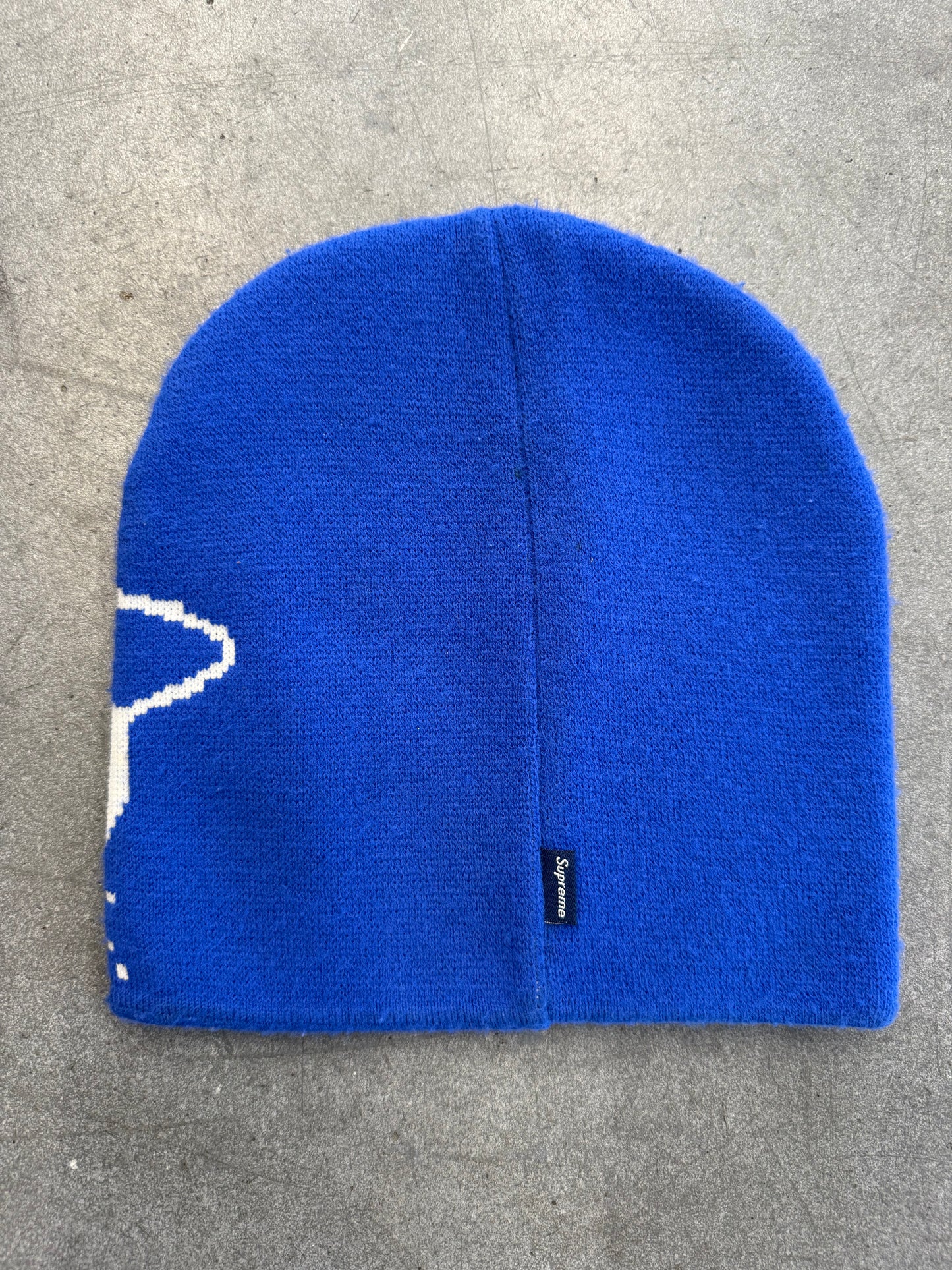 FW08 SUPREME SNOWMAN BEANIE - BLUE