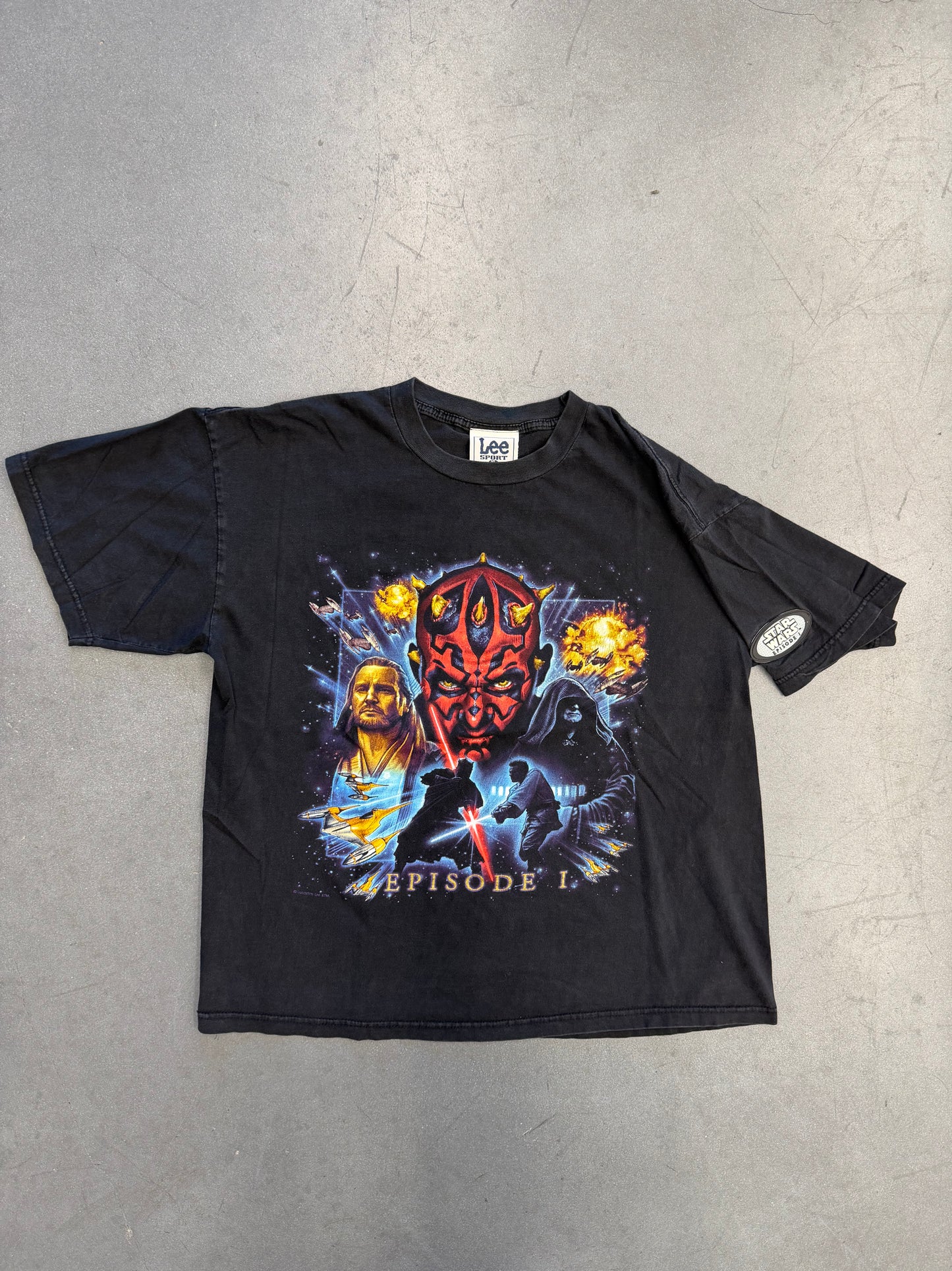 1999 STAR WARS EPISODE 1 MOVIE PROMO TEE (LEE SPORT TAG)