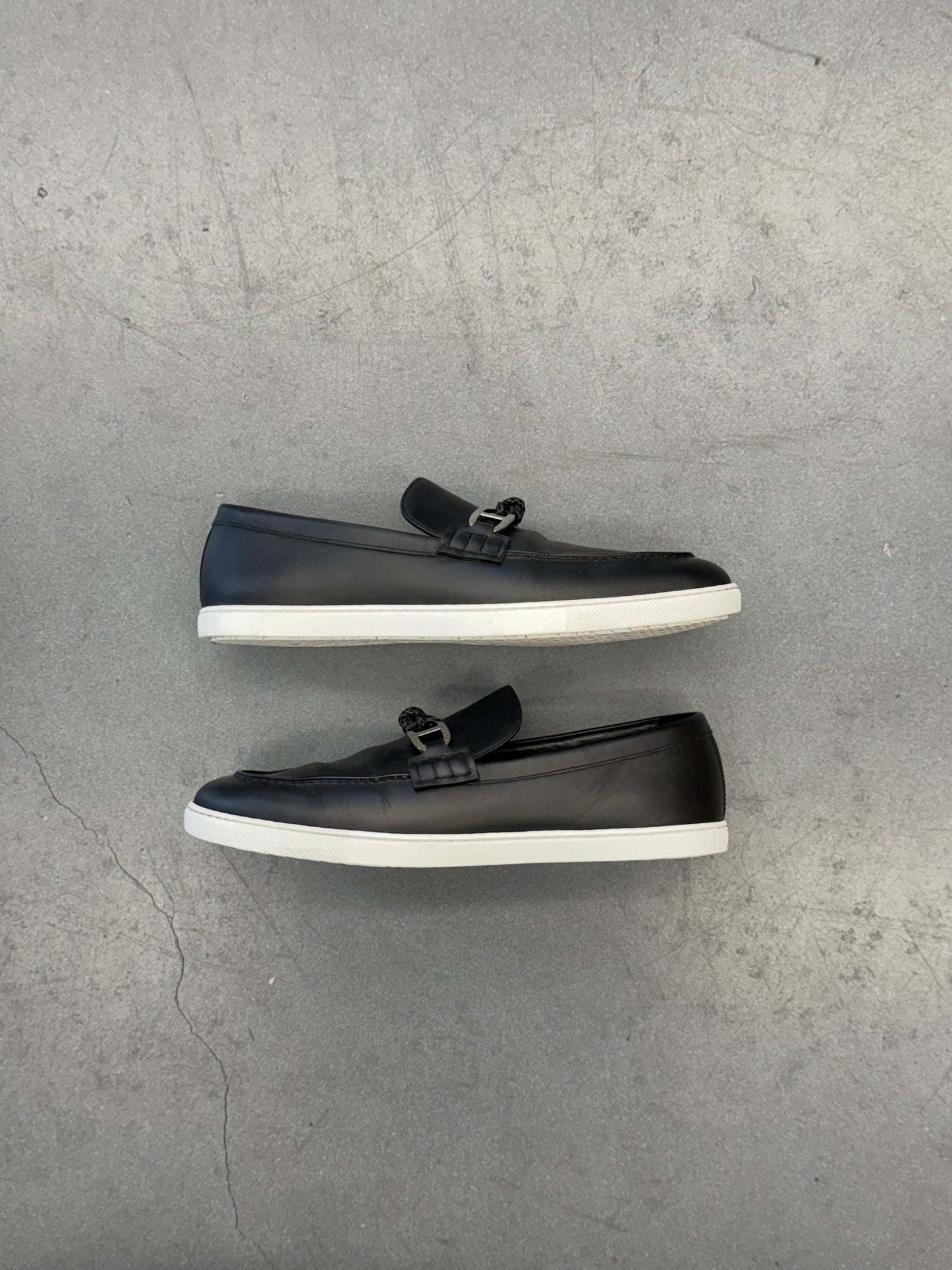 SIZE 43 HERMES IGNACIO LOAFER - BLACK (NO BOX)