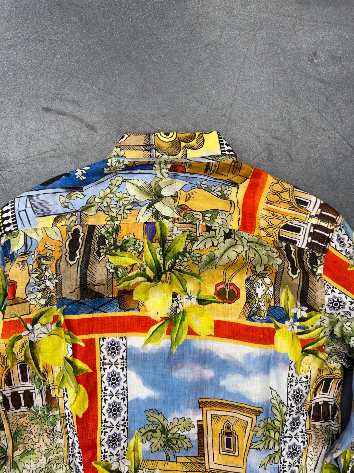 GIUSEPPE ANNUZIATA SICILY LEMON BUTTON DOWN SHIRT
