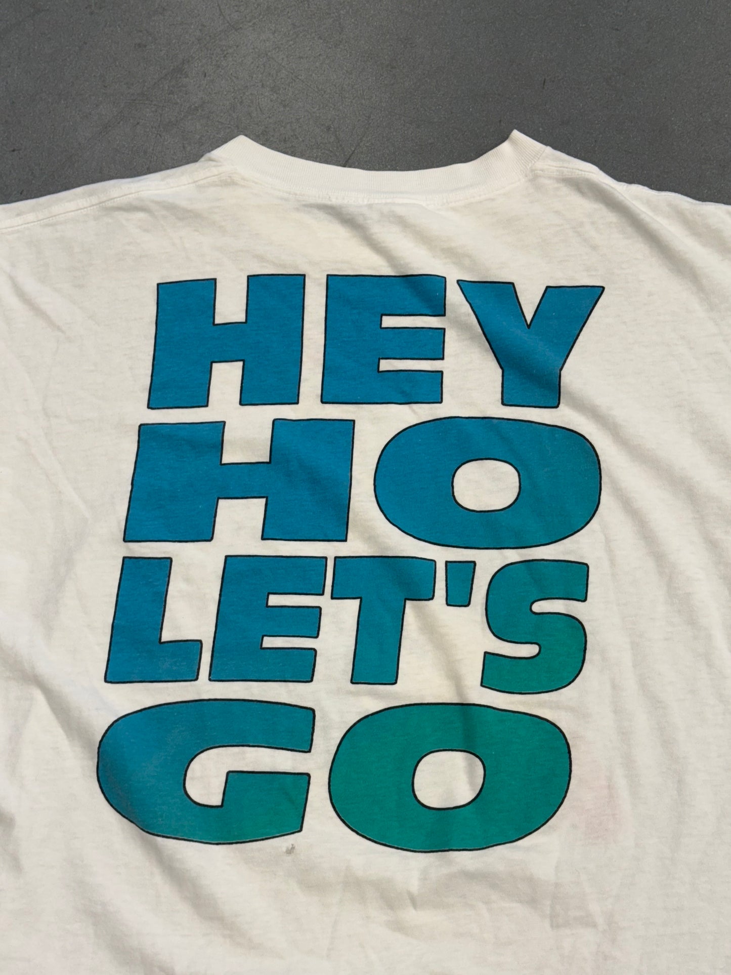 1995 RAMONES ADIOS AMIGOS HEY HO LET'S GO TEE (WINTERLAND TAG)
