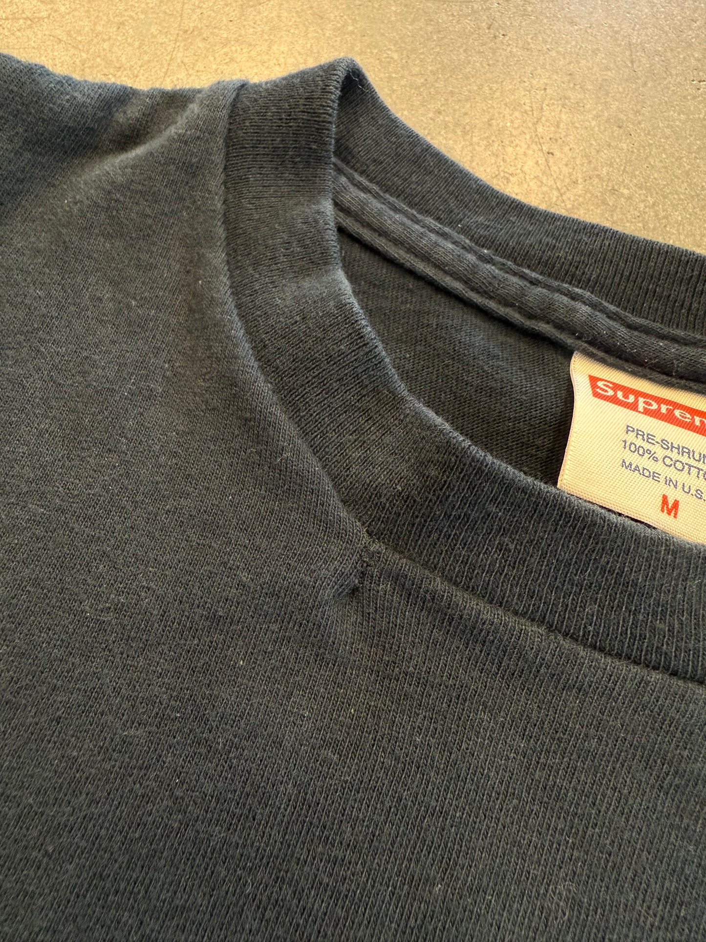 SS12 SUPREME KATE MOSS PHOTO TEE - NAVY