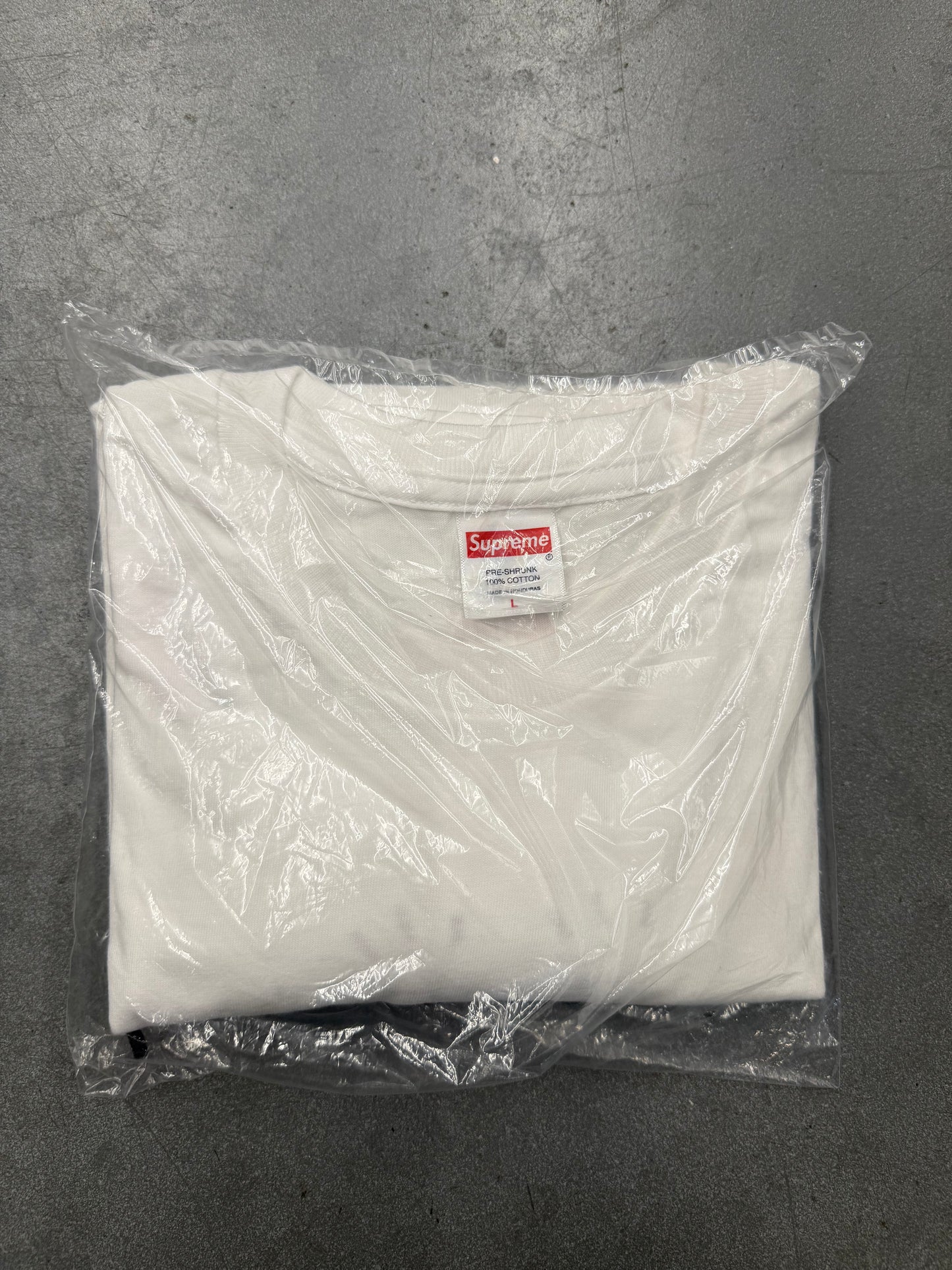 SS25 SUPREME SPONGEBOB CASTELLI RACING LONG SLEEVE TEE WHITE - LARGE