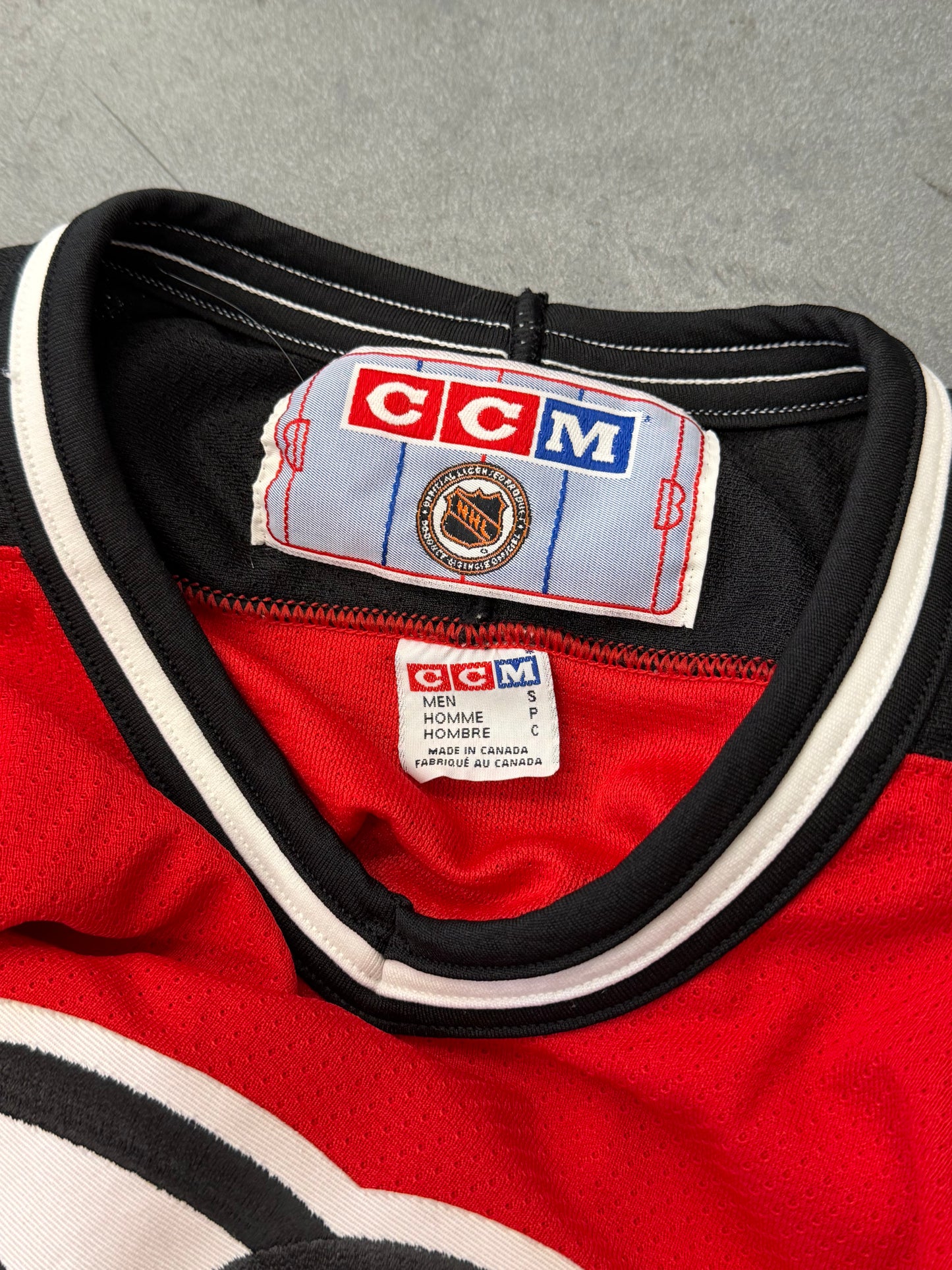 90S NEW JERSEY DEVILS CCM NHL HOCKEY JERSEY