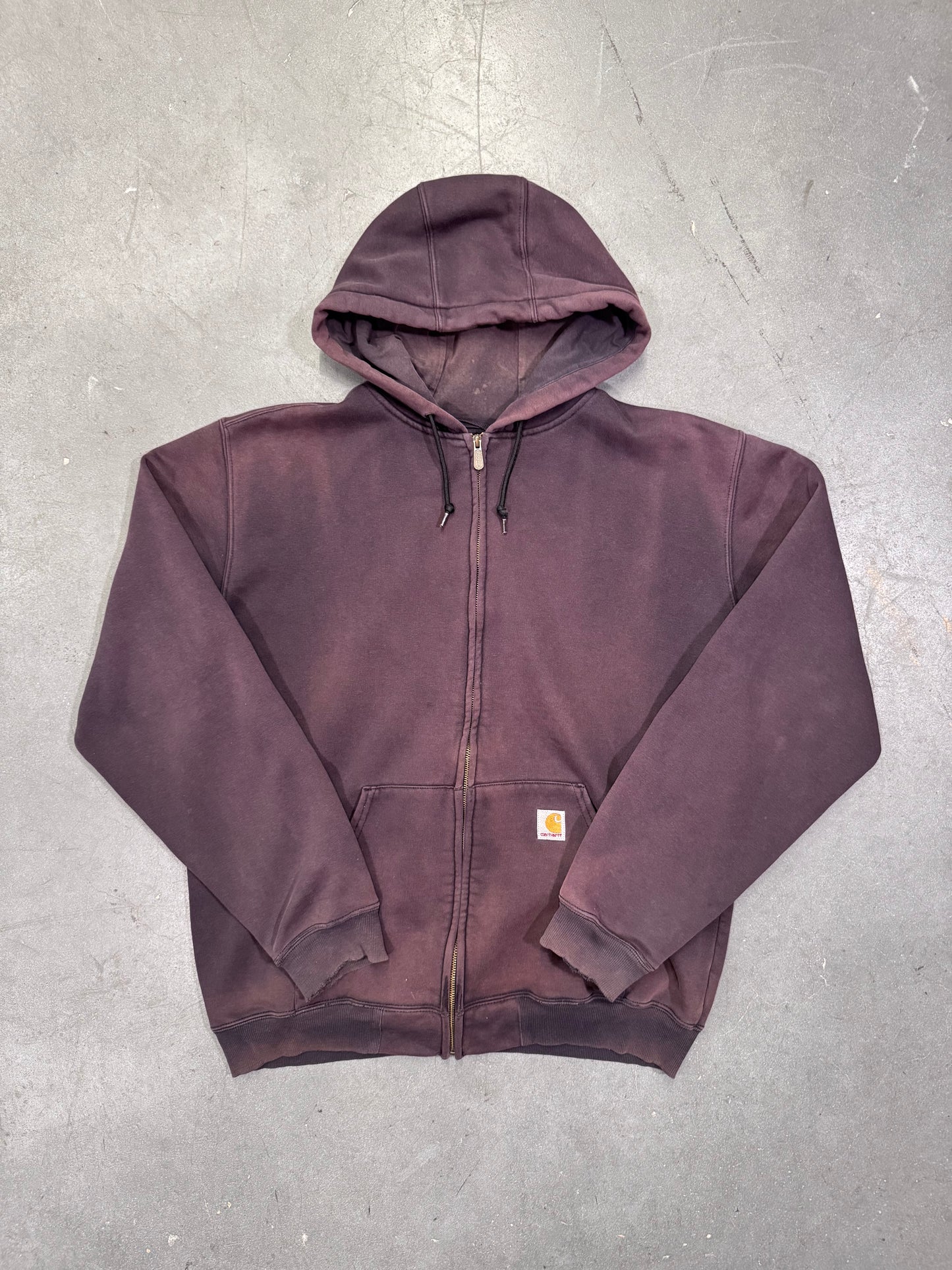 * 90'S CARHARTT FULL-ZIP HOODIE - FADED BLACK (L TALL)