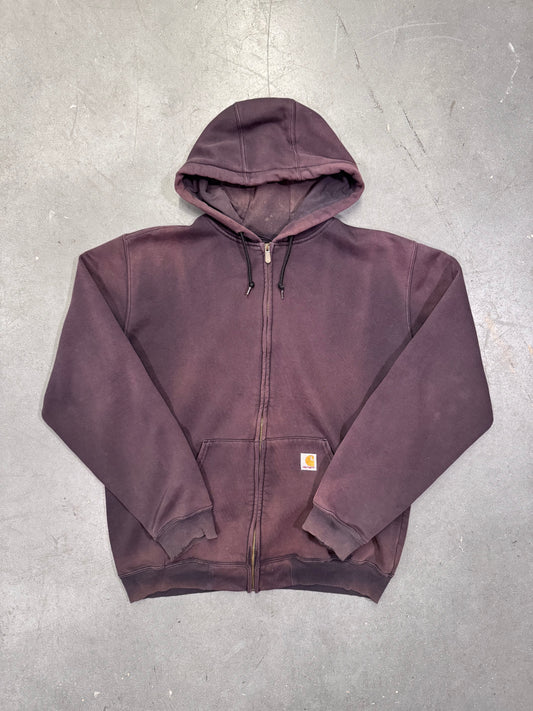 * 90'S CARHARTT FULL-ZIP HOODIE - FADED BLACK (L TALL)