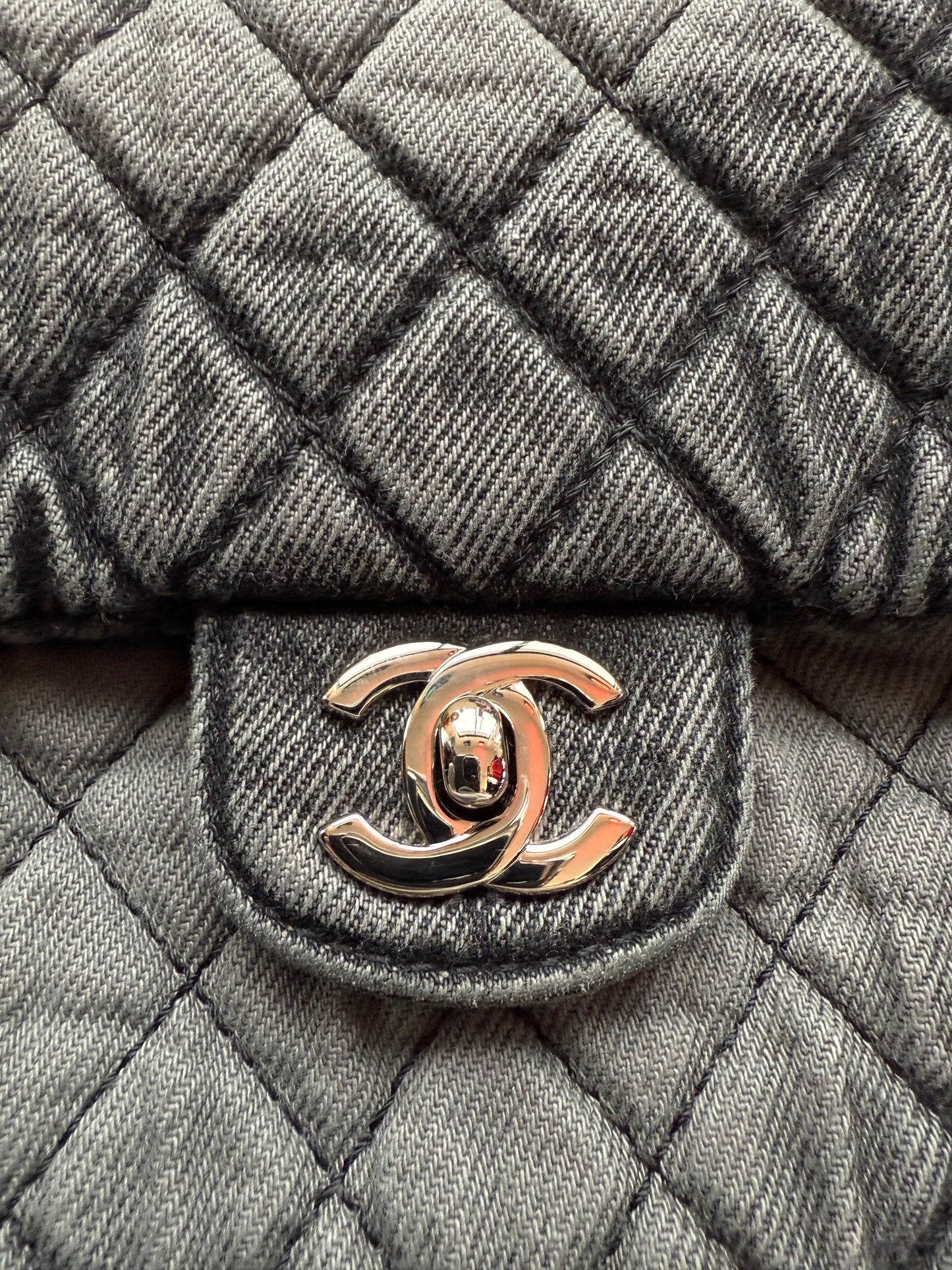 CHANEL DENIMPRESSIONS SMALL FLAP BAG - BLACK (NEW WITH DUSTBAG) (TANIA)