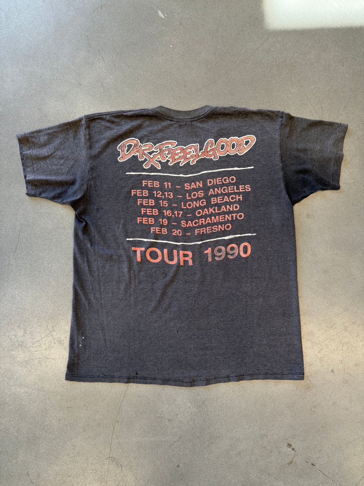 1990 MOTLEY CRUE HOME SWEET HOME DR FEEL GOOD TOUR TEE (5050 TAG)