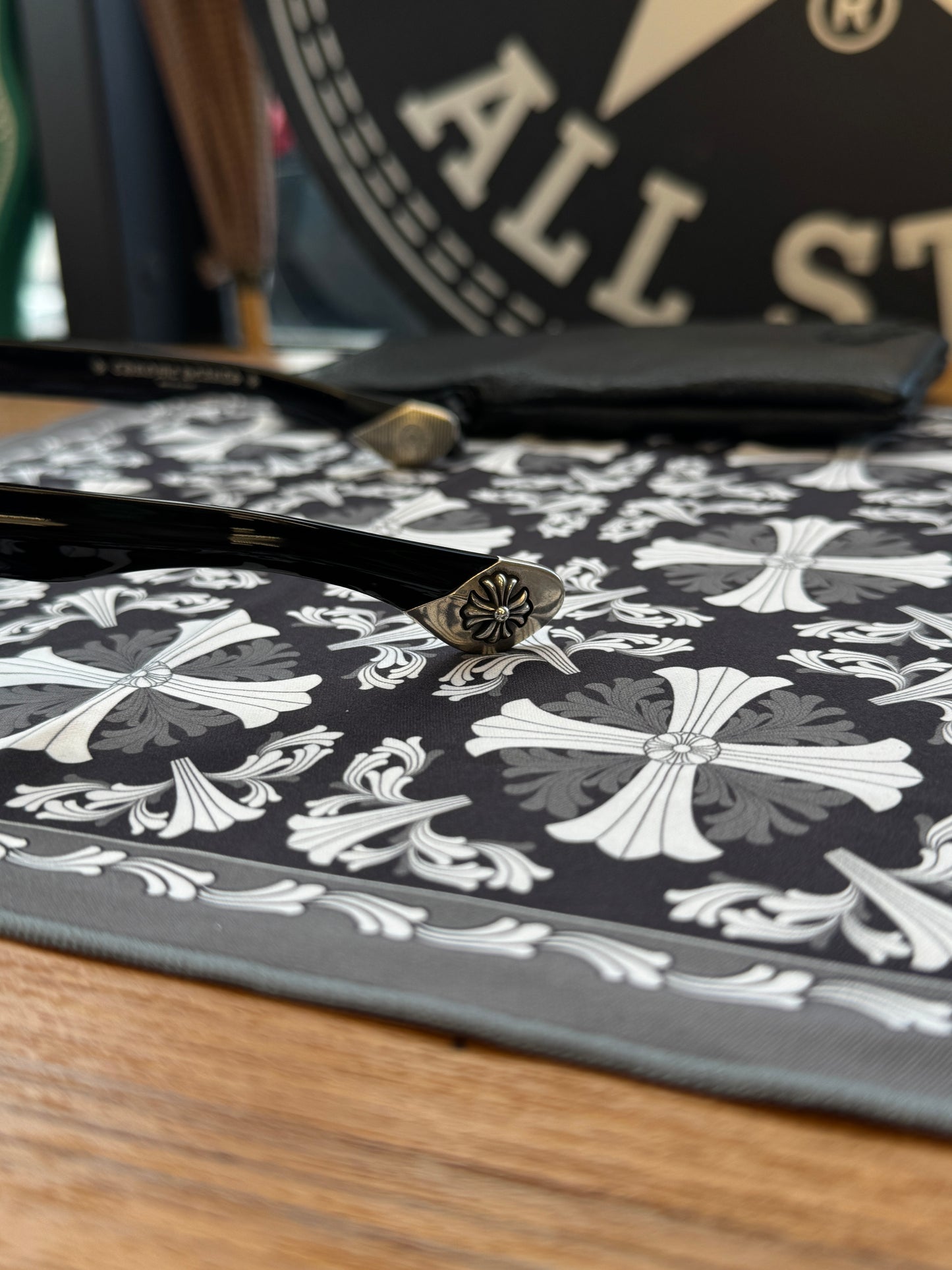 CHROME HEARTS SLUSS BUSSIN II BLACK SUNGLASSES + SILVER HARDWARE (COMES WITH CASE)