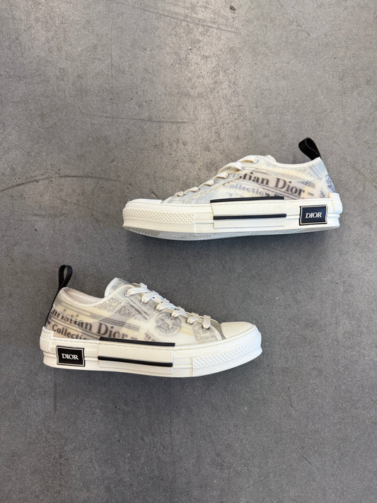 2020 SIZE 40 DIOR B23 LOW TOP DANIEL ARSHAM NEWSPAPER (PRE-OWNED REPLACEMENT BOX)