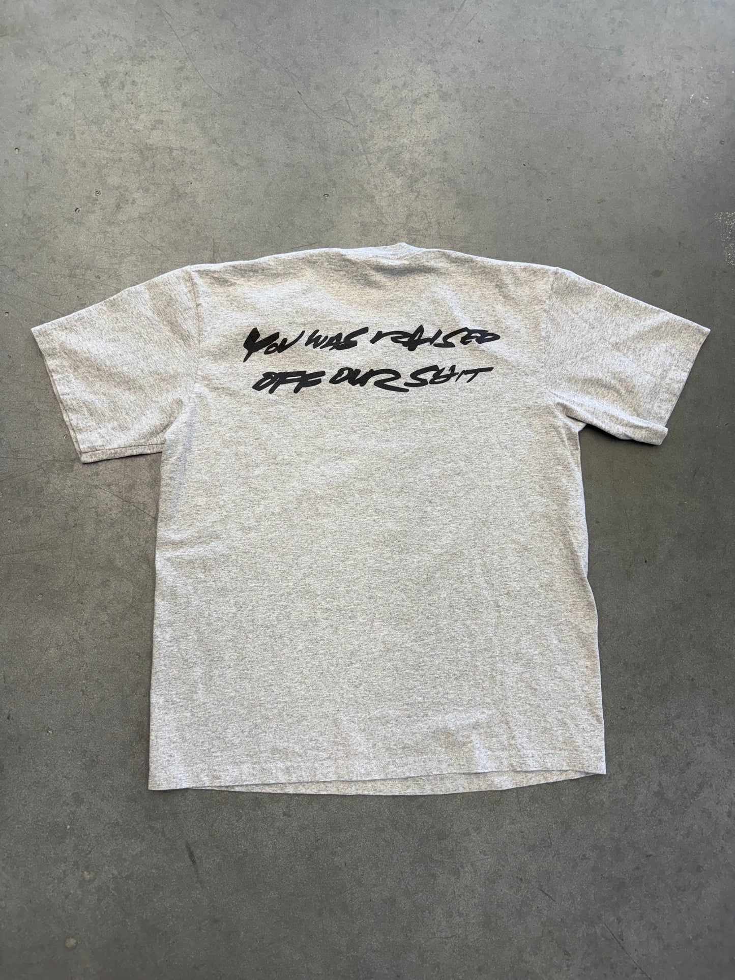 SS24 SUPREME FUTURA BOX LOGO TEE GREY MEDIUM USED