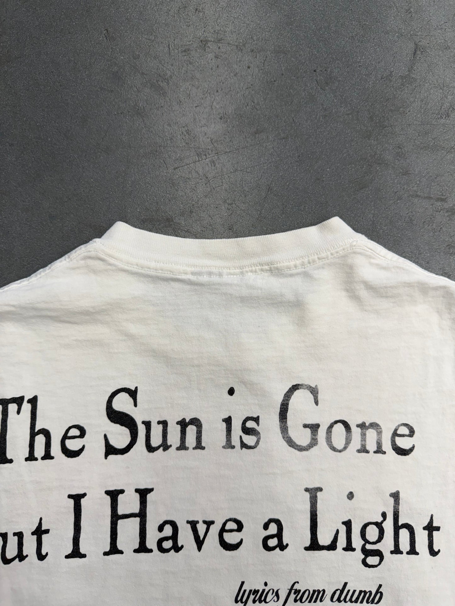 1995 KURT COBAIN END OF MUSIC MEMORIAL TEE (CUT TAG)