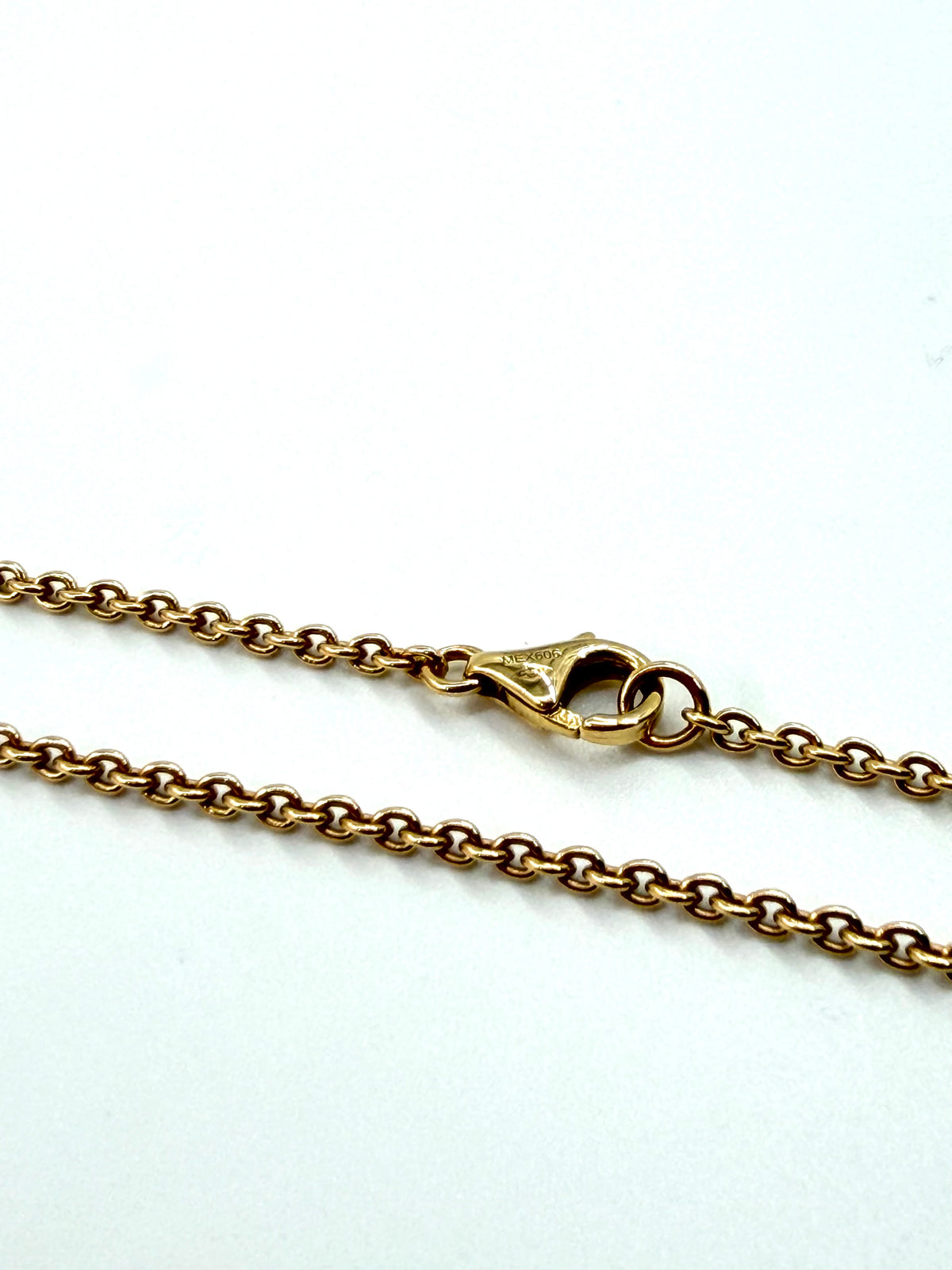 CARTIER 18K YELLOW GOLD LOVE INTERLOCKING TWO-RING NECKLACE