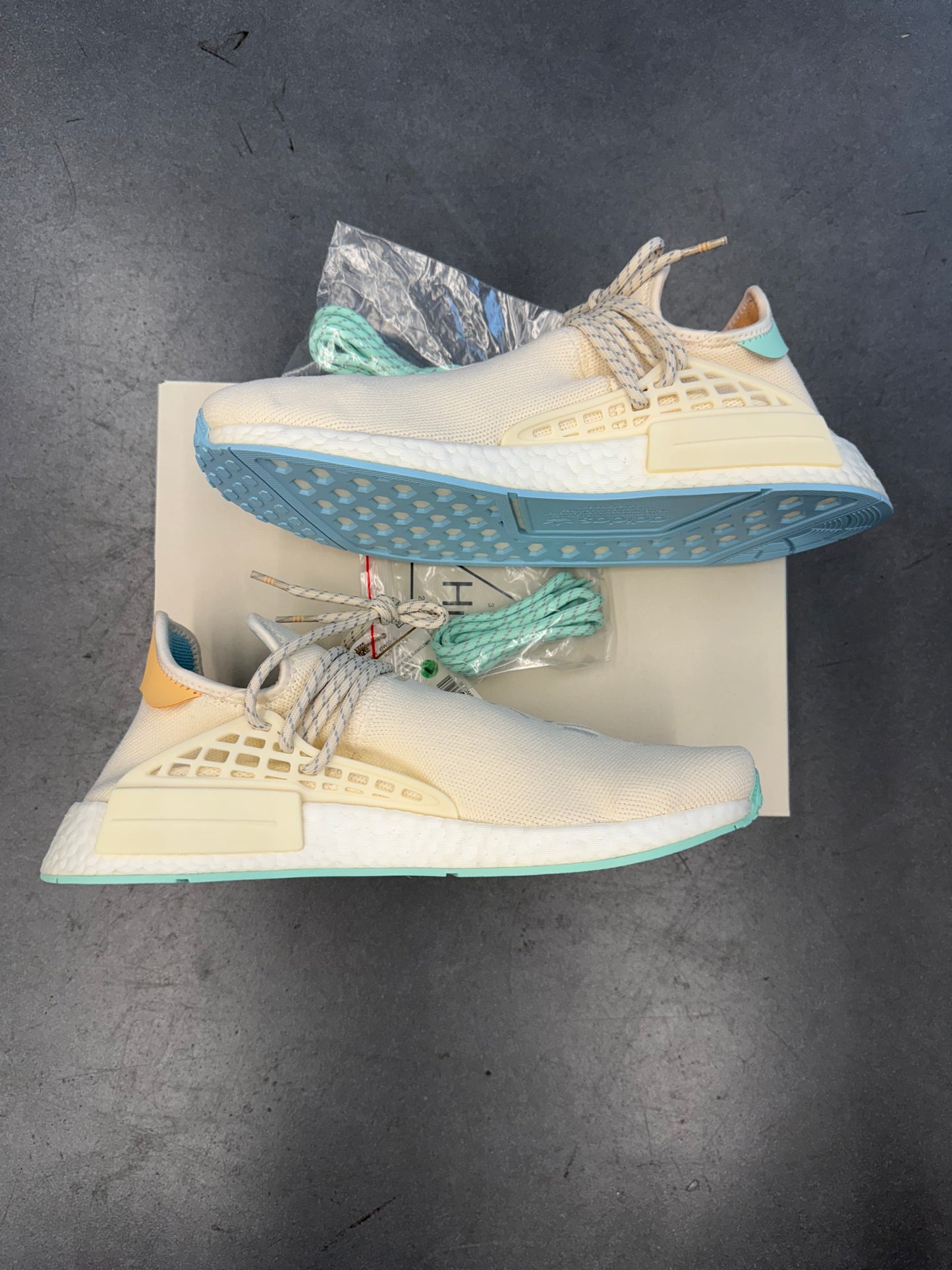 SIZE 11 ADIDAS NMD HU PHARRELL NERD CHALK WHITE 1 OF 14 SAMPLE (BRAND NEW WITH BOX)