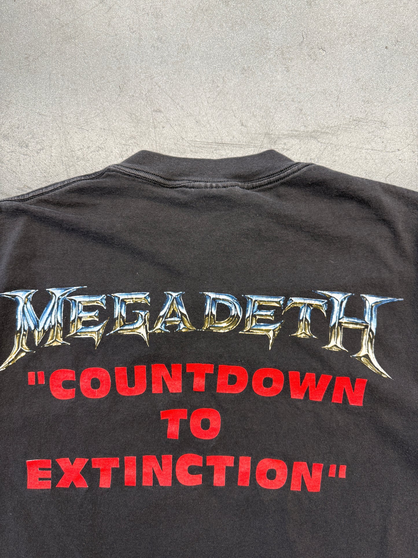 1992 MEGADETH "COUNTDOWN TO EXTINCTION" TEE (BROCKUM TAG)