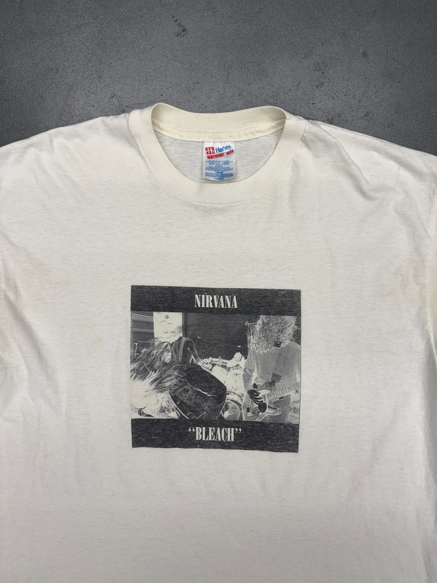 1989/1990 NIRVANA “BLEACH” TEE (HANES HEAVYWEIGHT TAG)