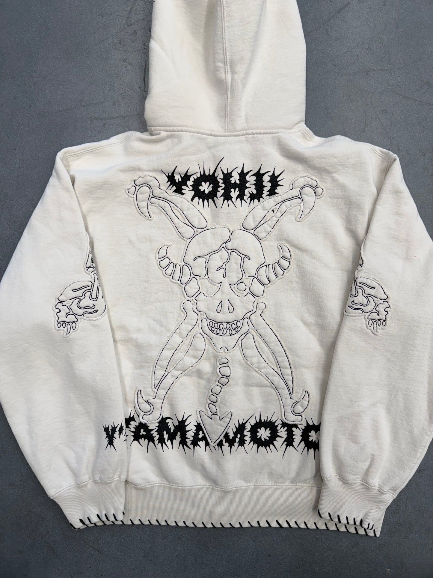 FW25 SUPREME X Y'S BY YOHJI YAMAMOTO ZIP UP HOODED SWEATSHIRT - WHITE (M)