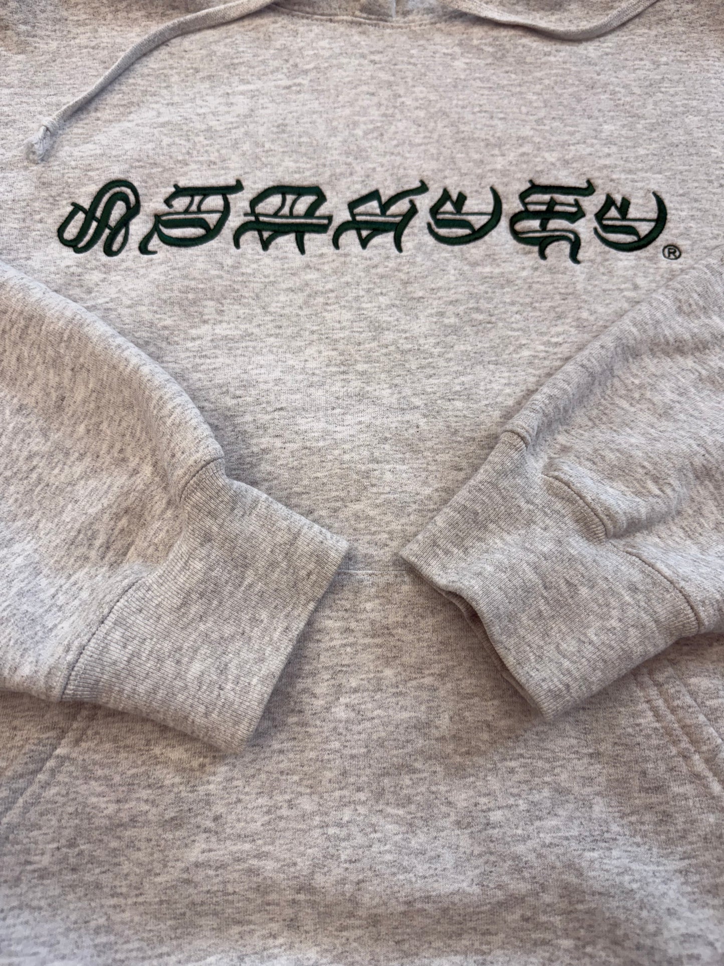 SS25 SUPREME BLACKLETTER HOODED SWEATSHIRT - ASH GREY