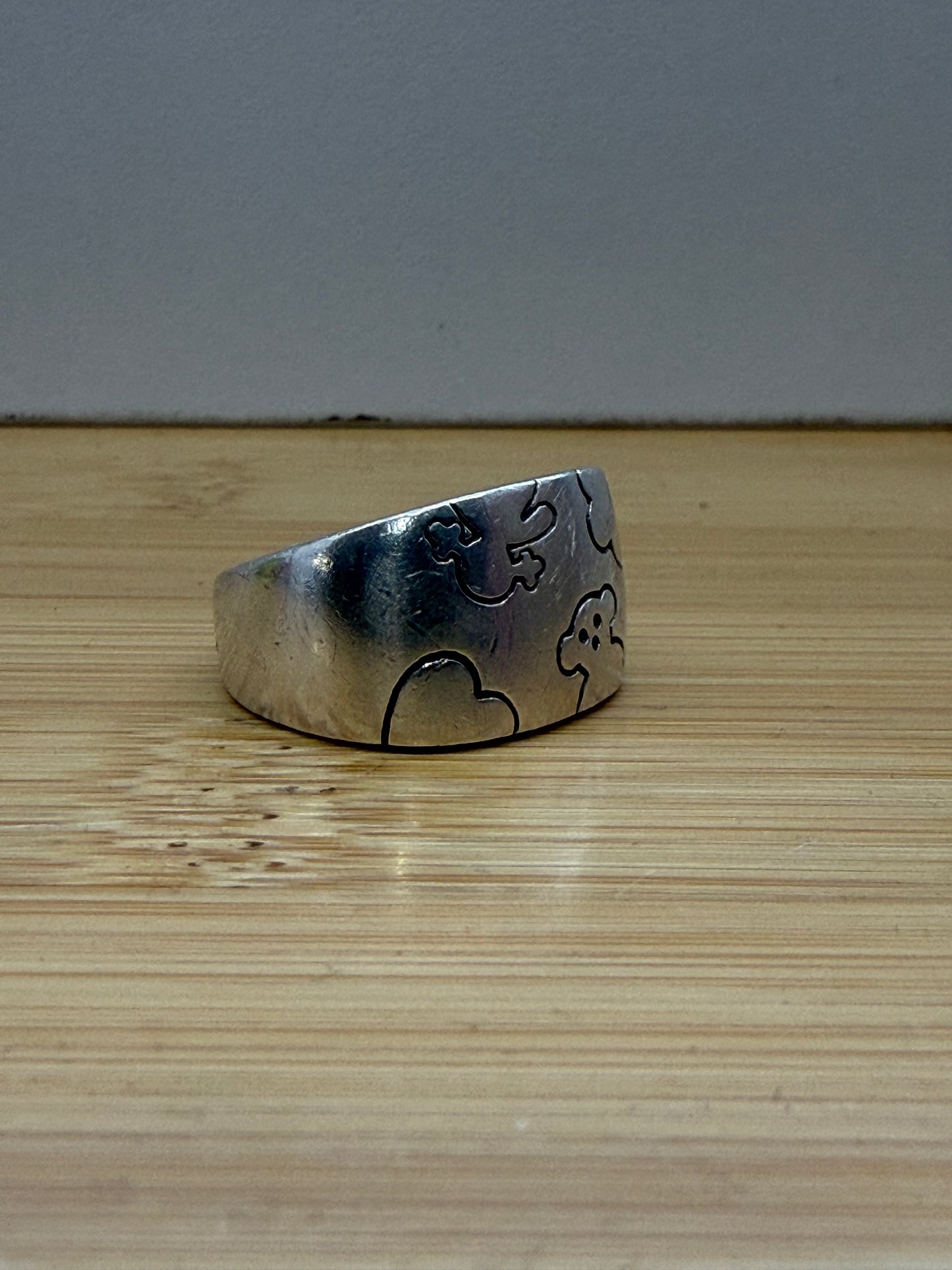 TOUS TEDDY BEAR SILVER RING