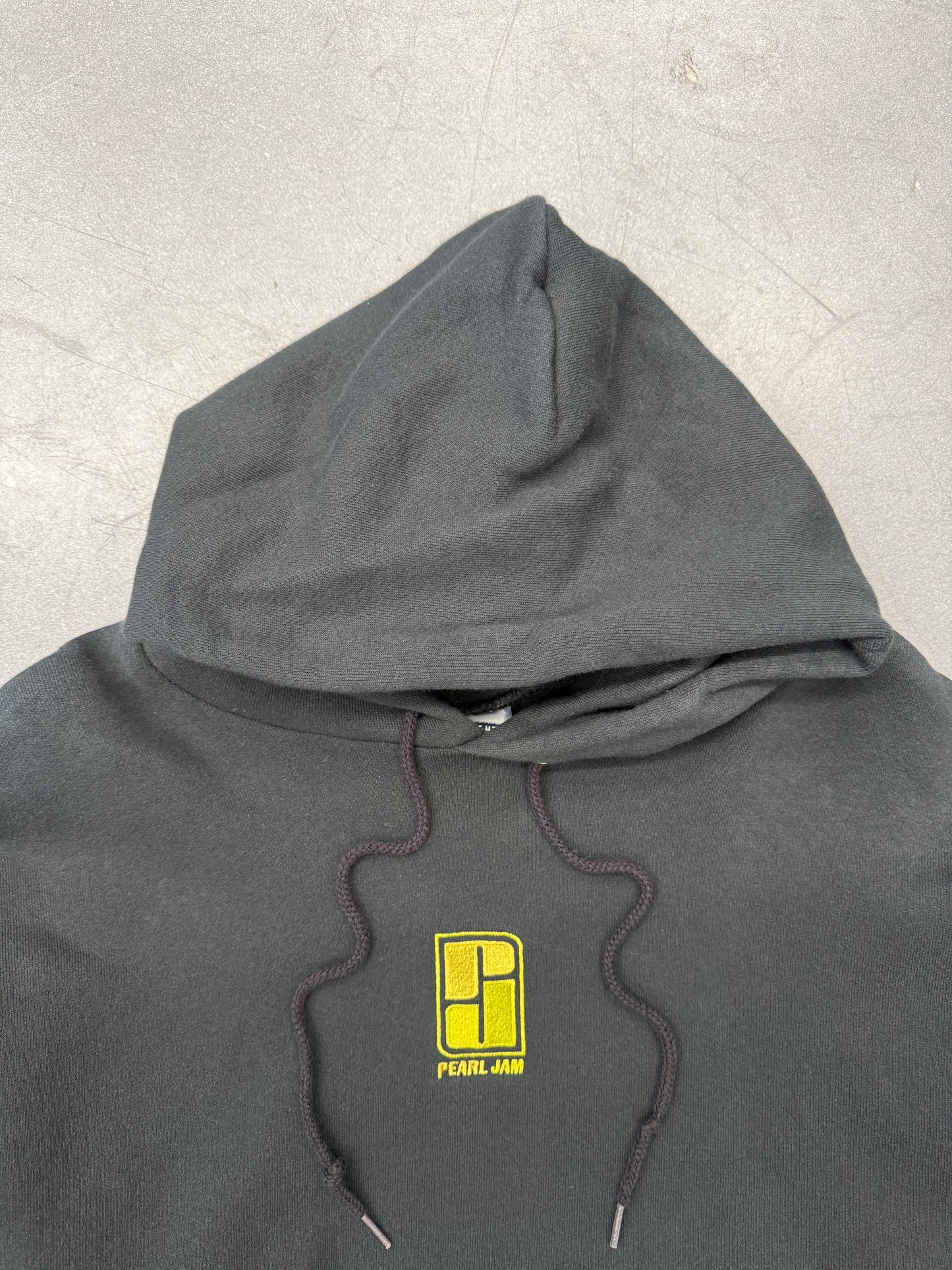 PEARL JAM EMBROIDERED LOGO HOODIE (ULTRAWEIGHT LEE TAG)