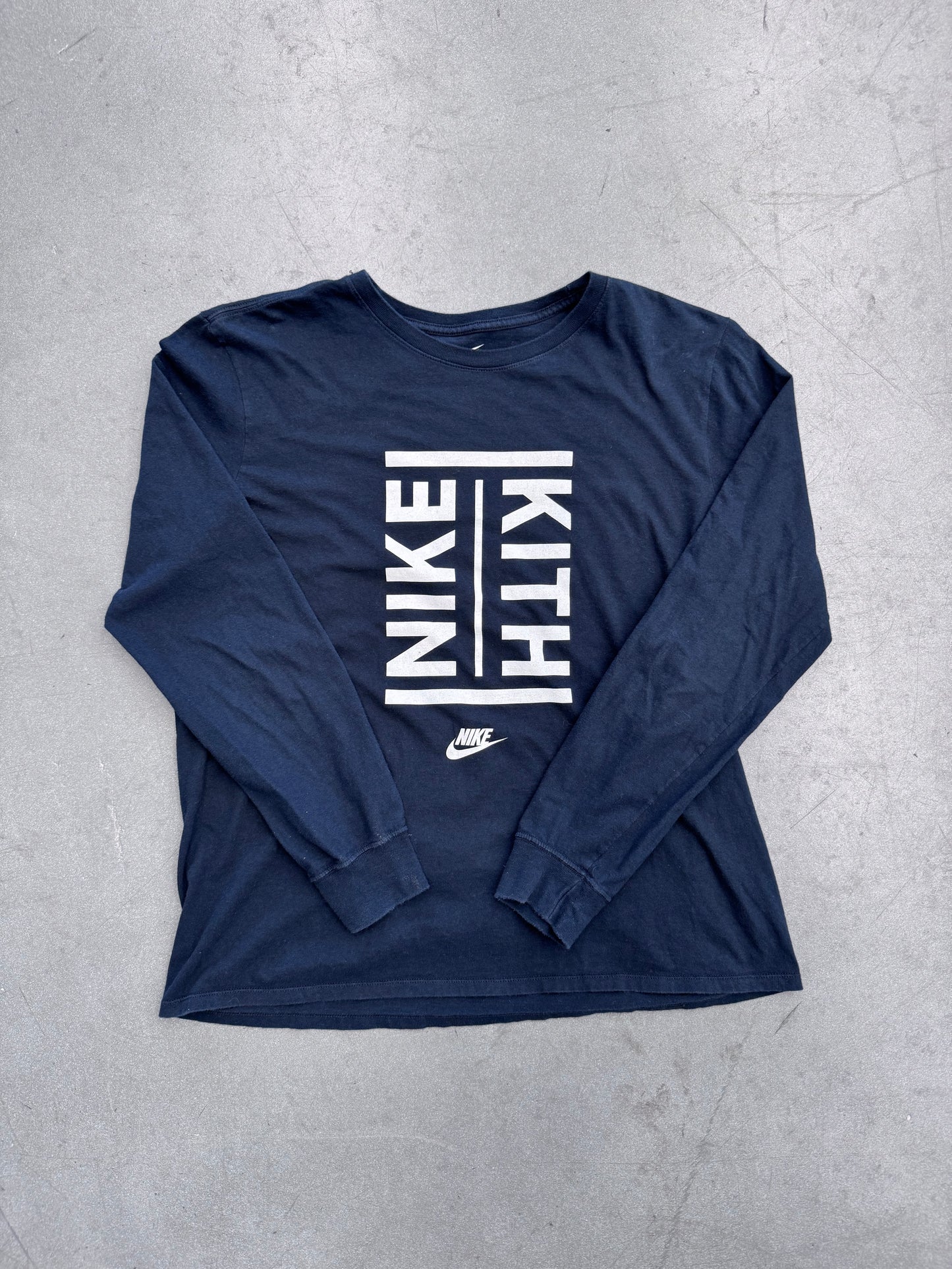 KITH NIKE AIR FORCE 1 LS TEE - BLACK (L)